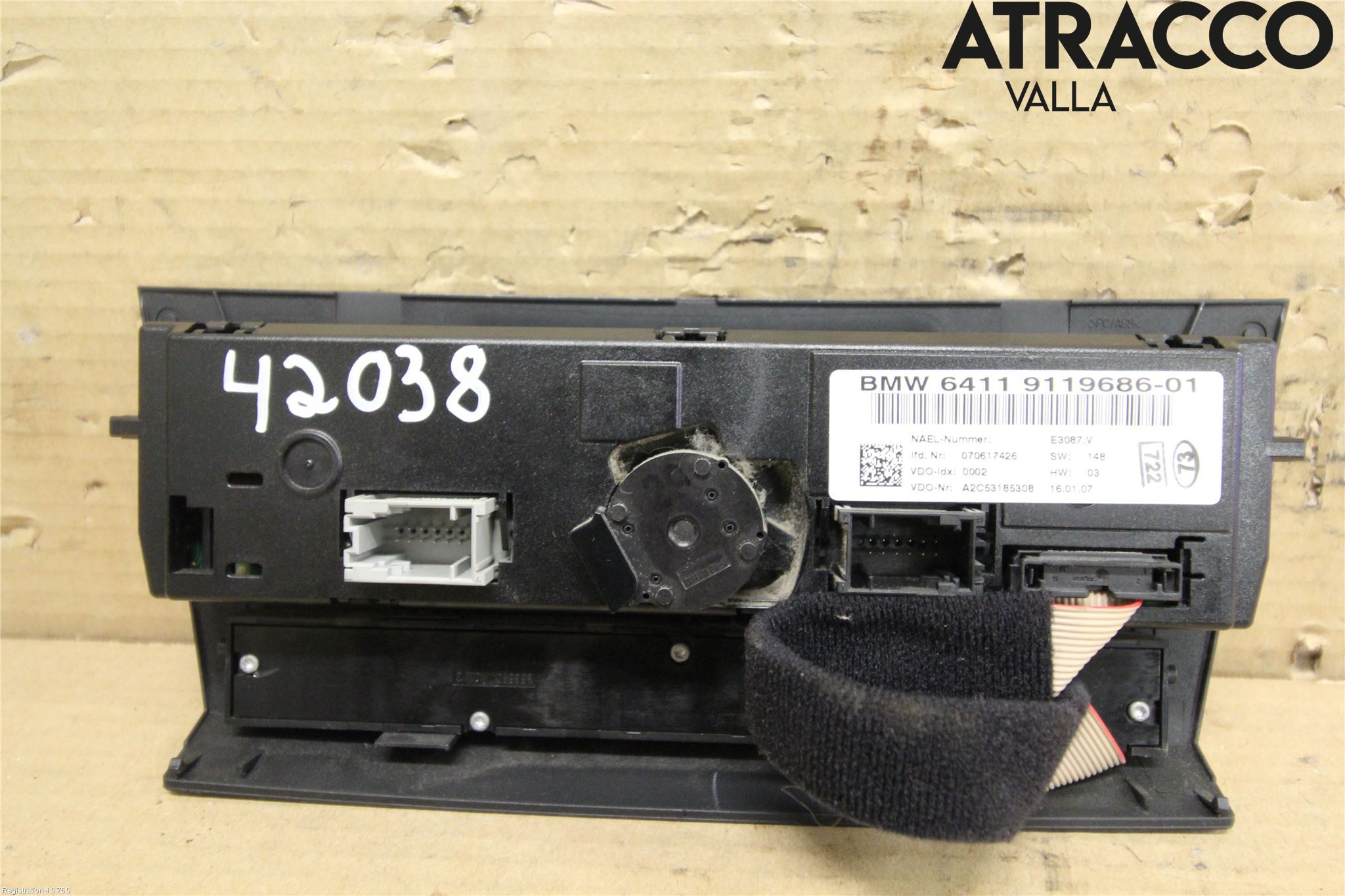 BMW 3 E90/91 SED/TOU 05-12 Varme Ac Betjening-Display