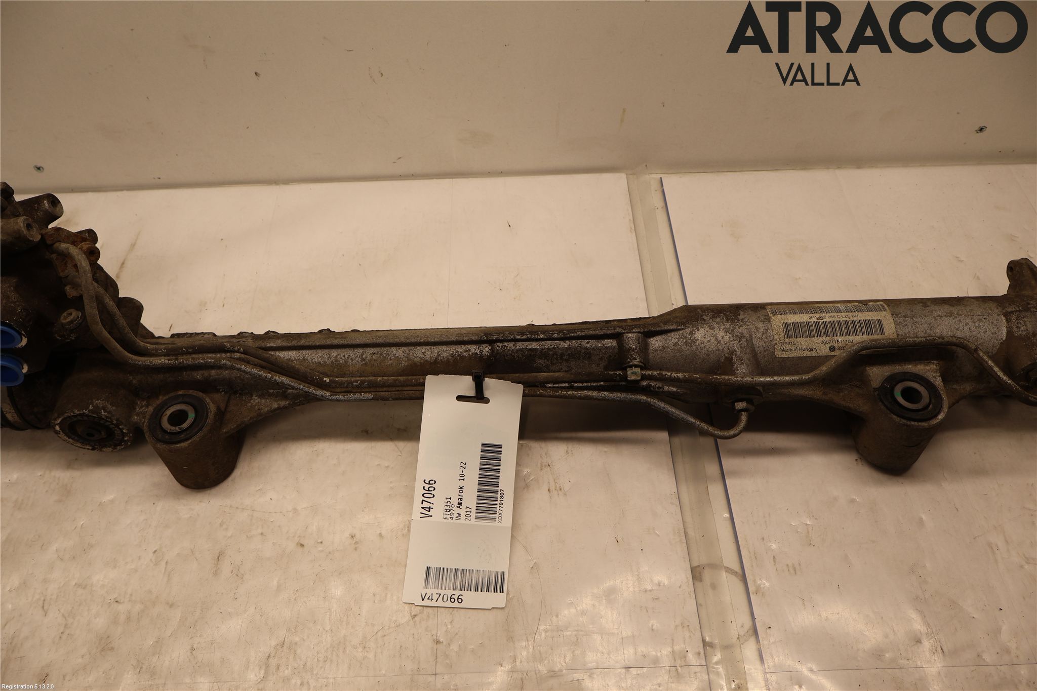 Volkswagen VW AMAROK 2H 10-22 Servo Snekke - Tannstang