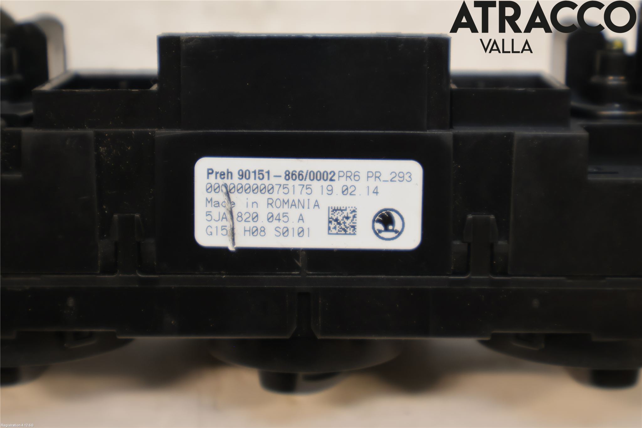 Skoda RAPID Varme Ac Betjening-Display