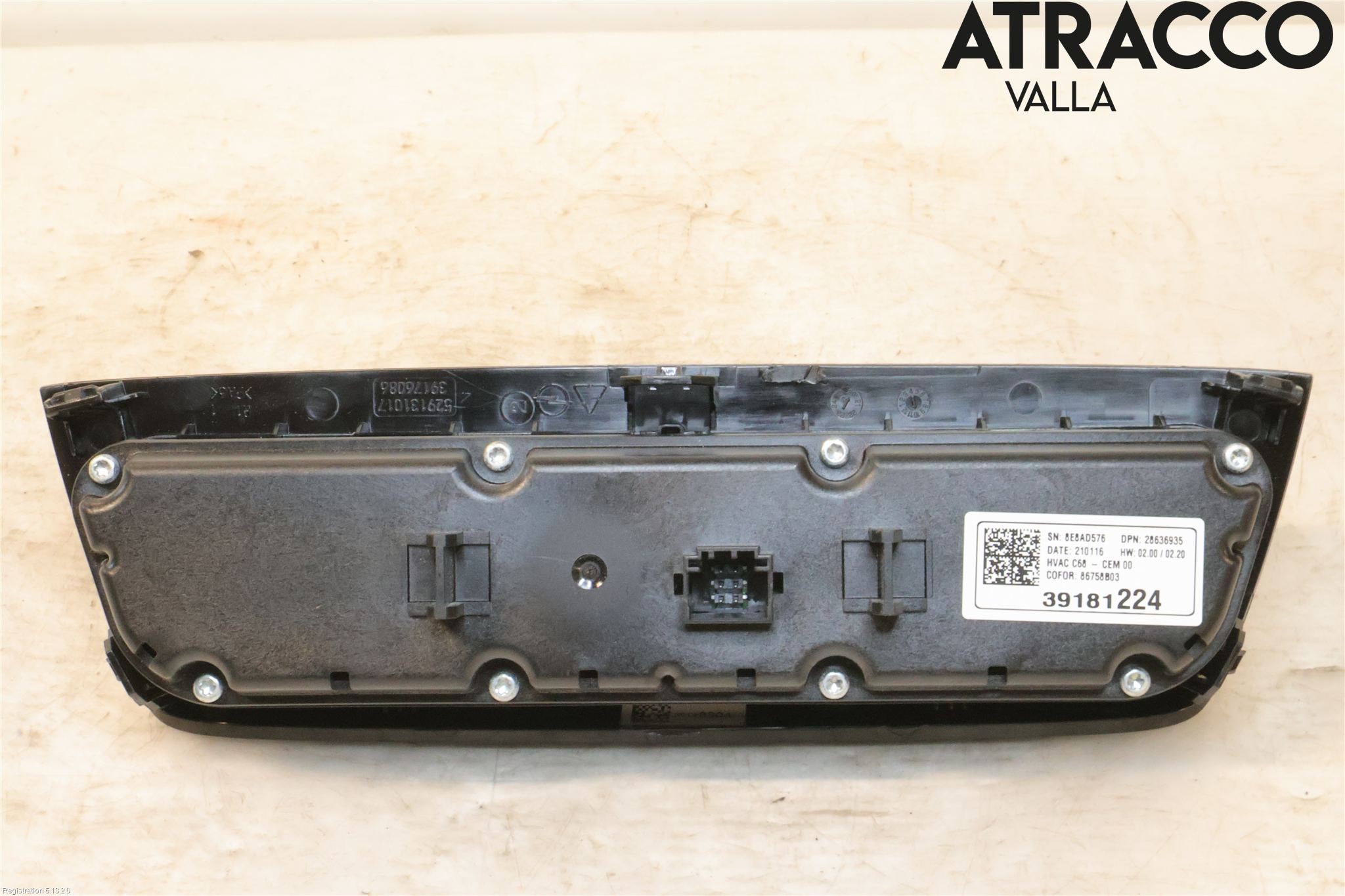 Opel CORSA F, CORSA-E 20- Varme Ac Betjening-Display