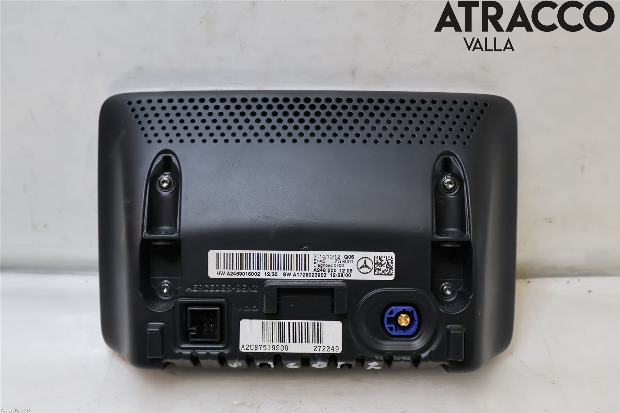 Mercedes-Benz MB CLA-KLASS (C117/X117) 13-19 Instr Skjerm Dvd-Gps-Ac-Tlf