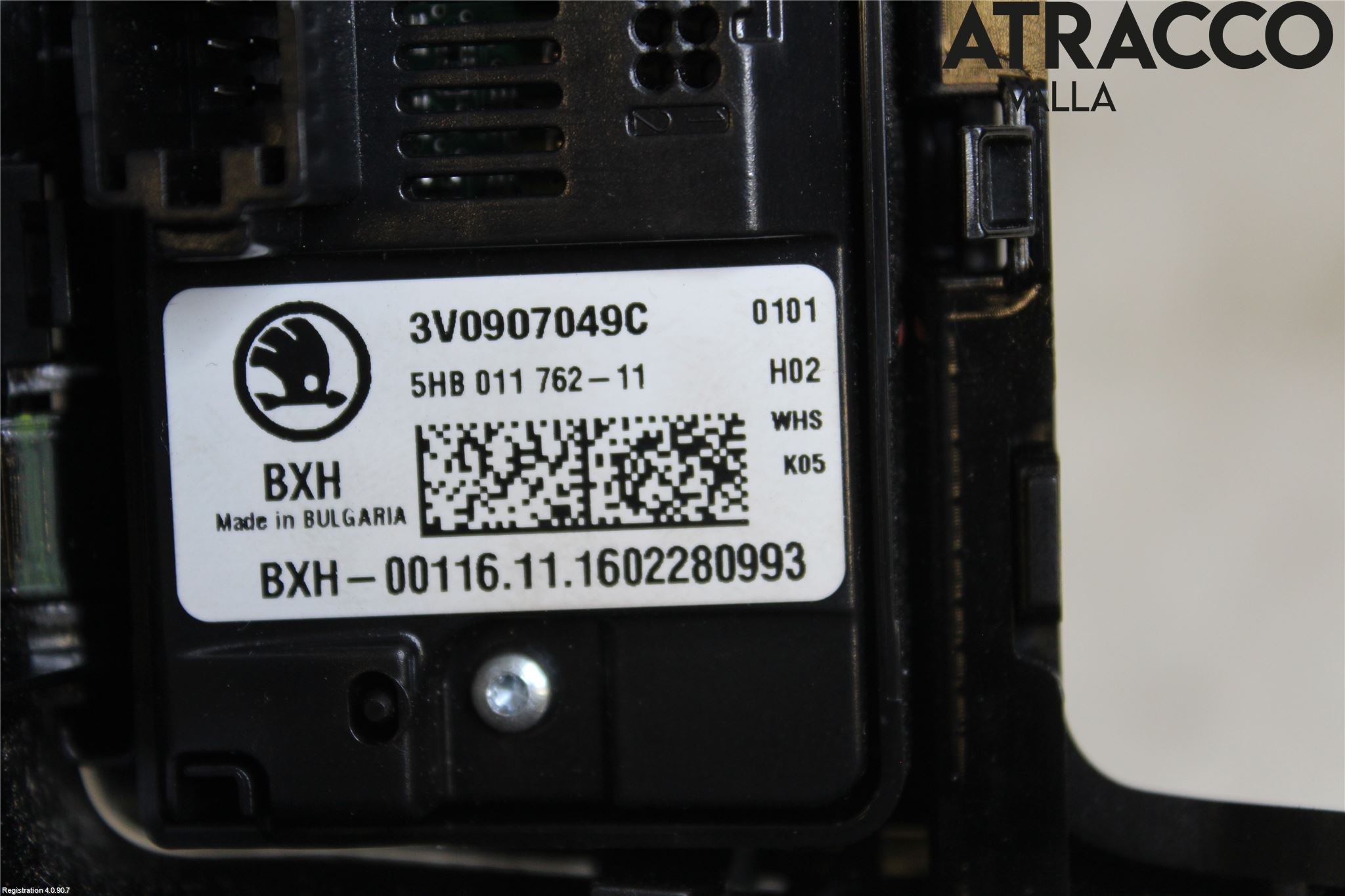 Skoda SUPERB 16-24 Varme Ac Betjening-Display