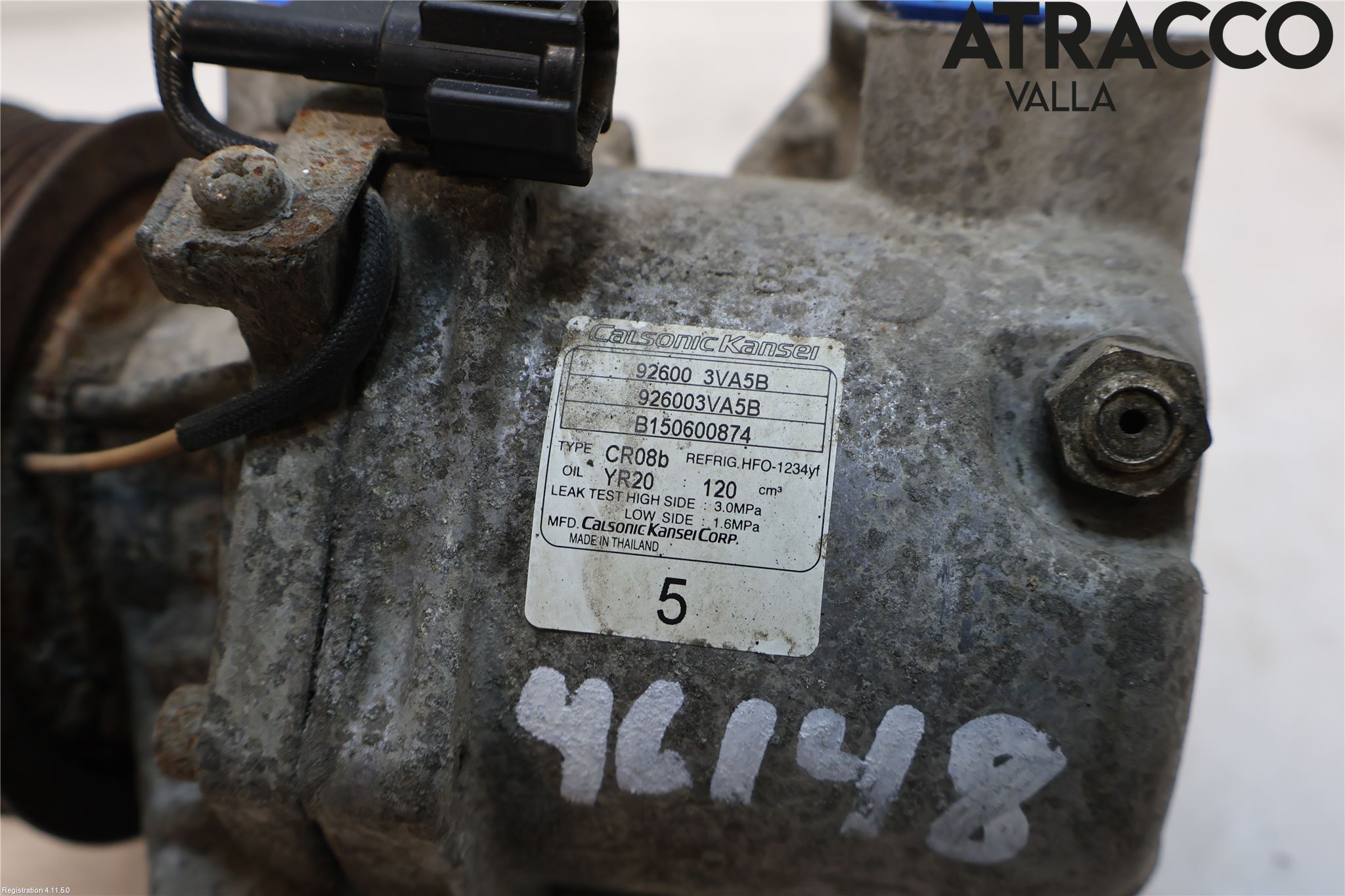 Nissan NOTE E12 14-20 Varme Ac Kompressor