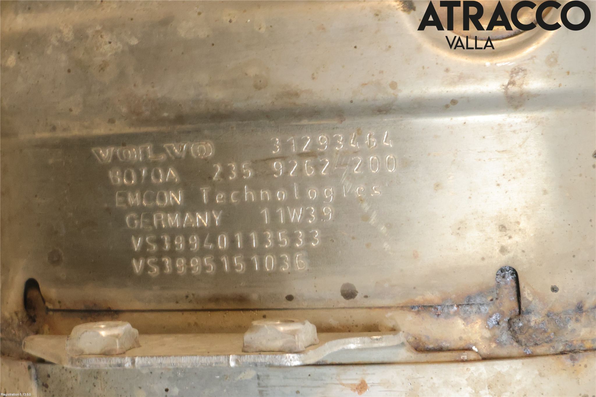 Volvo V70 08-13 Eksos Partikketfilter