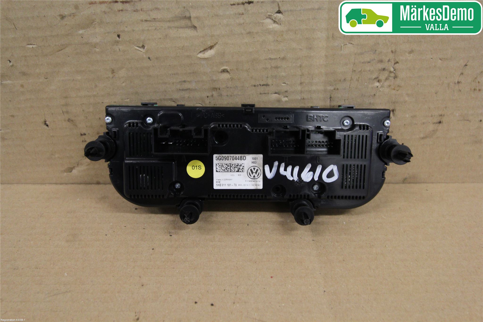 Volkswagen VW GOLF / E-GOLF VII 13-20 Varme Ac Betjening-Display