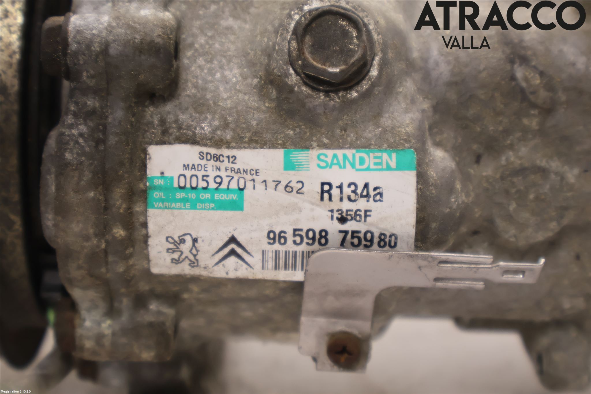 Peugeot 308 08-13 Varme Ac Kompressor