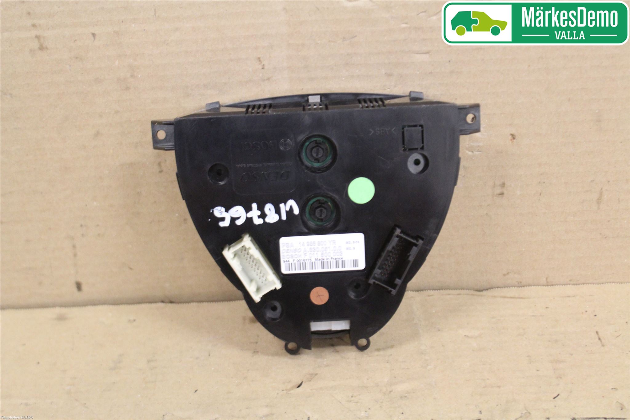 Peugeot 807 Varme Ac Betjening-Display
