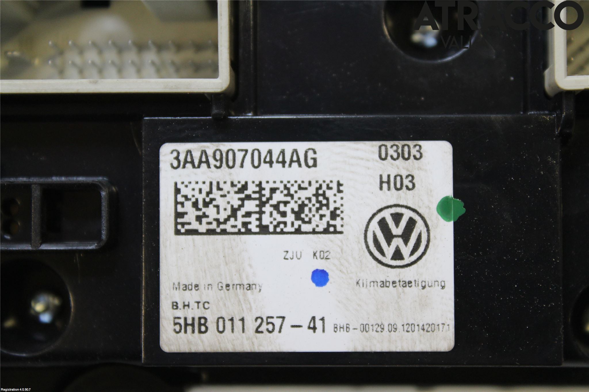 Volkswagen VW PASSAT 11-14 Varme Ac Betjening-Display