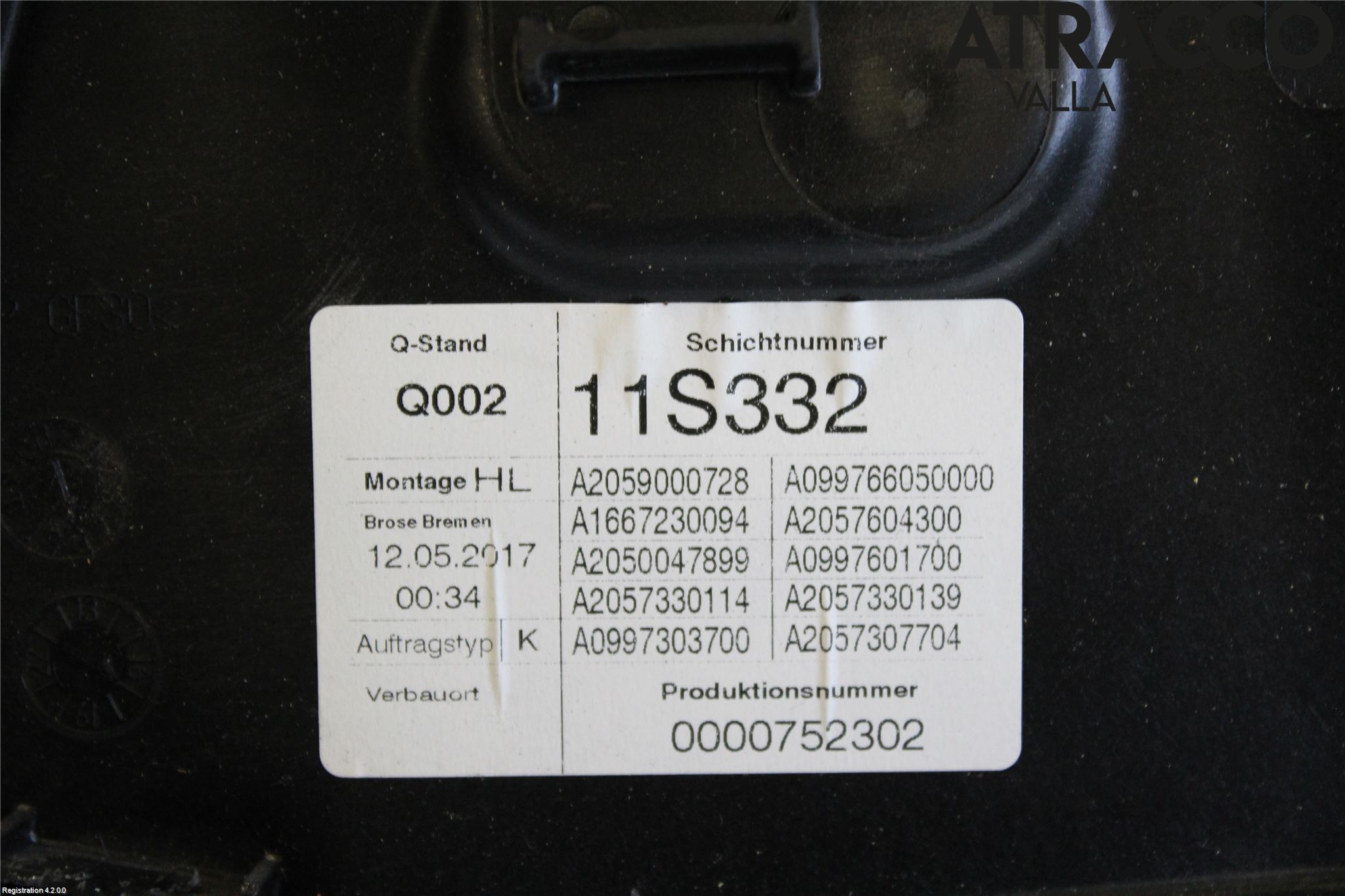 Mercedes-Benz MB C-KLASS (W205) 14-21 Vindusheis El Komp