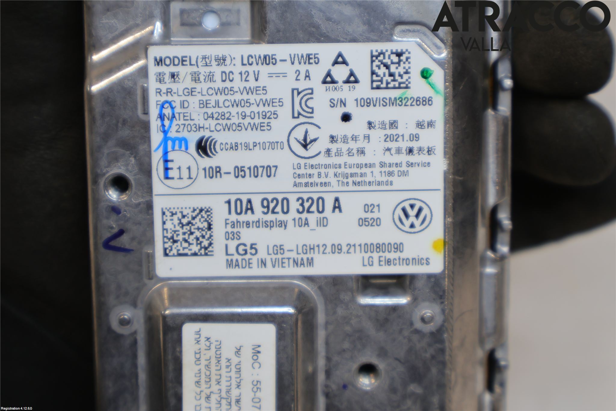 Volkswagen VW ID.4 21- Instr Kombinert
