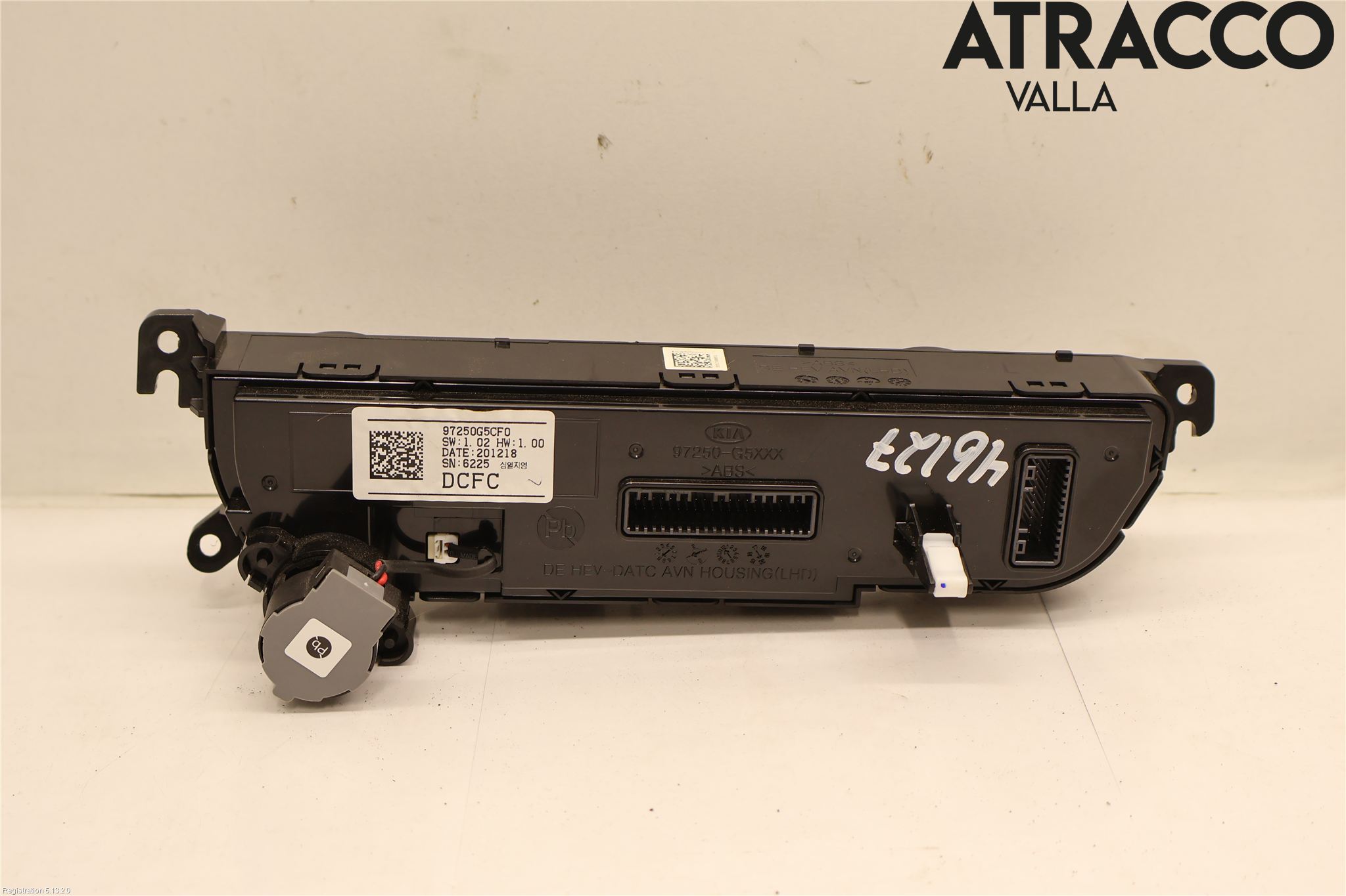 Kia NIRO (DE) 17-22 Varme Ac Betjening-Display