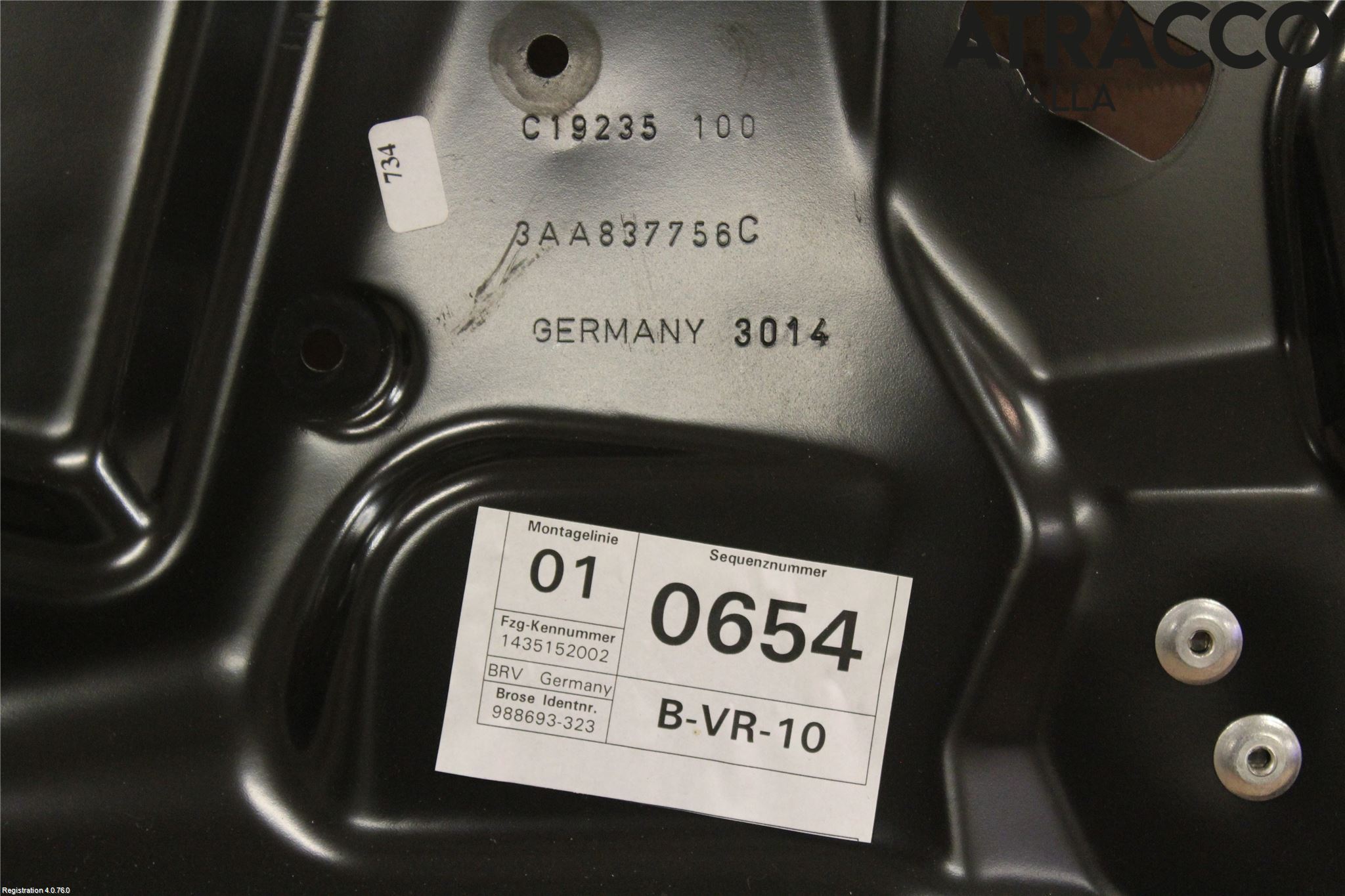 Volkswagen VW PASSAT 11-14 Vindusheis