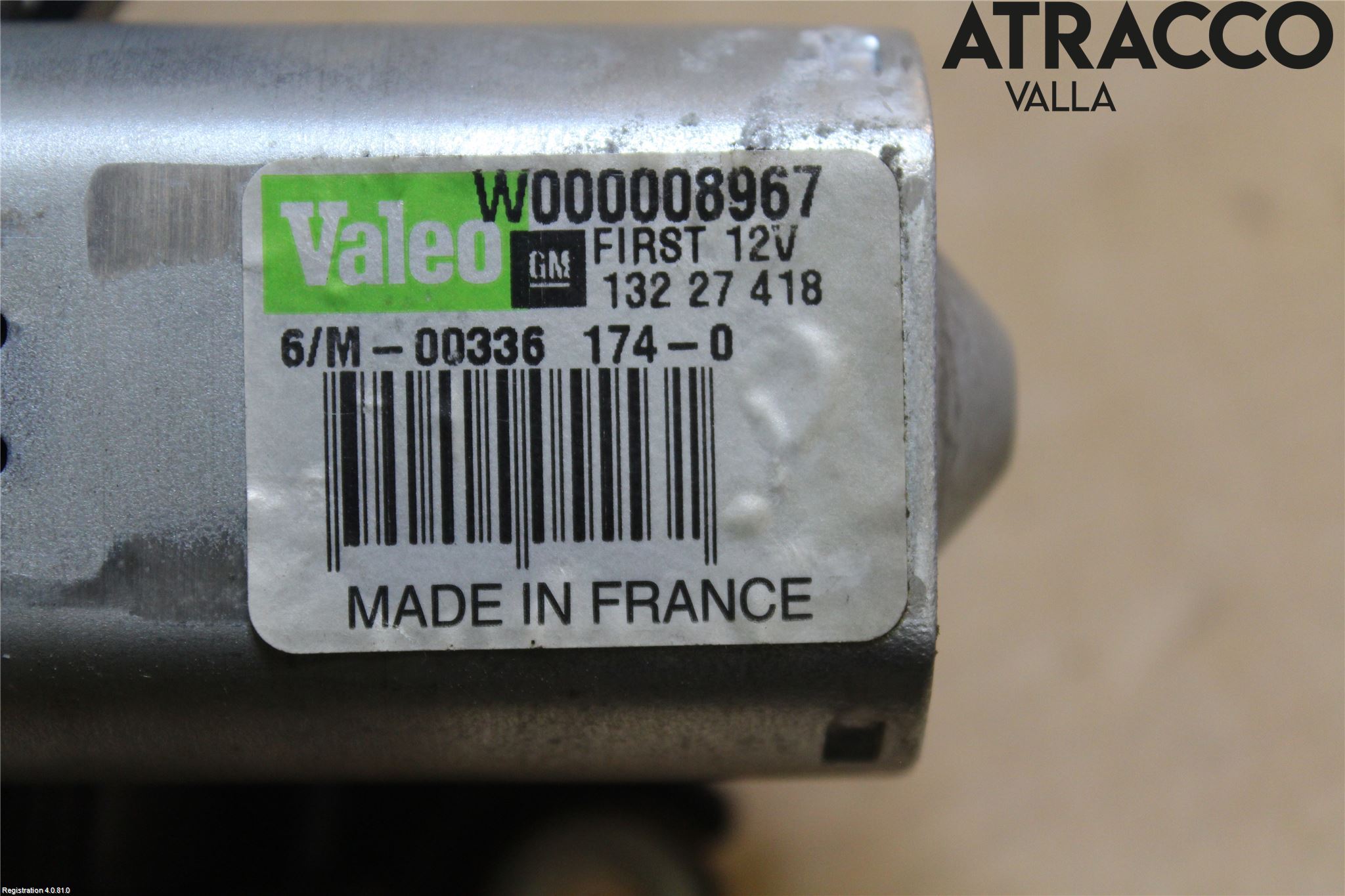 Opel INSIGNIA 09-16 Viskermotor Bakluke