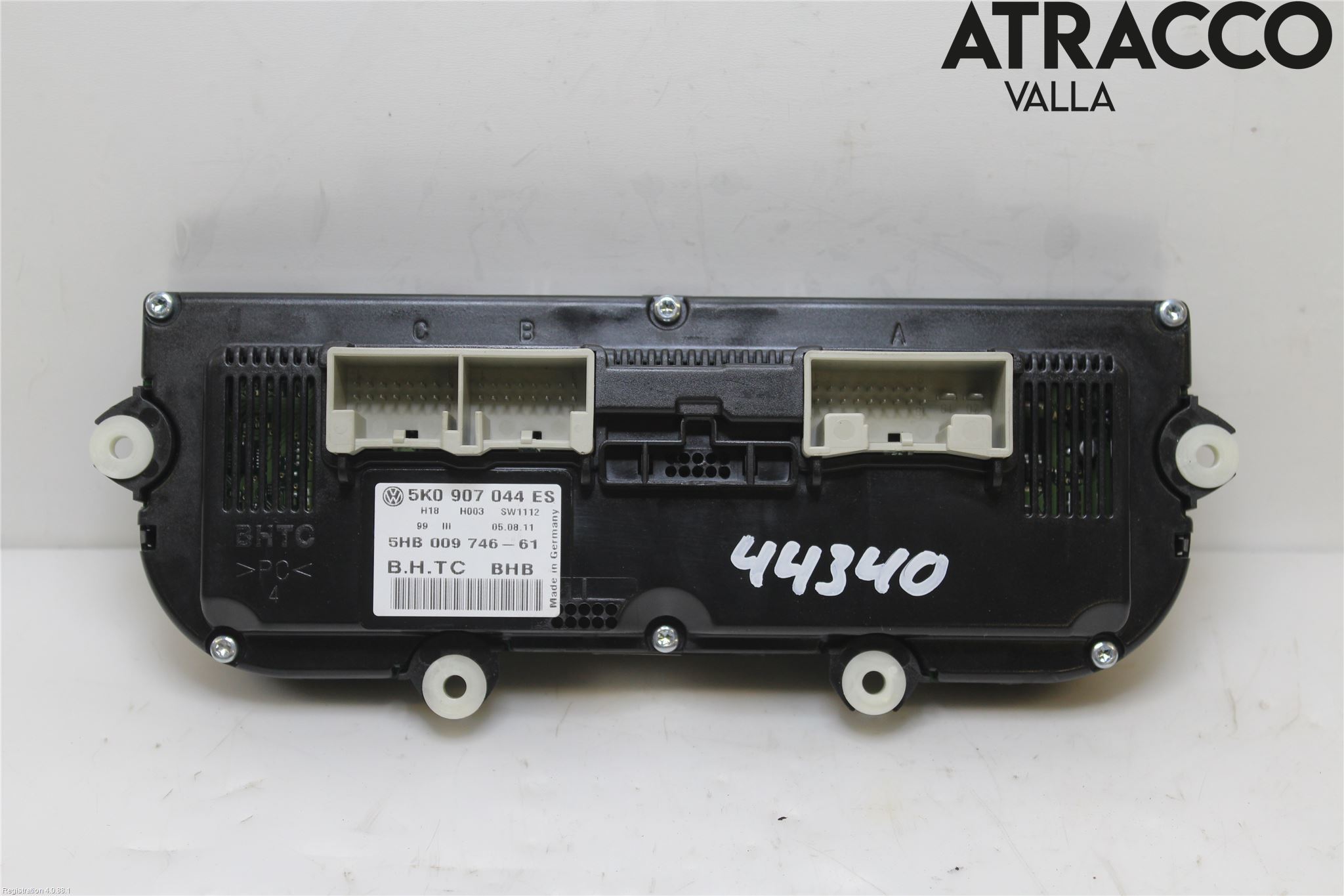Volkswagen VW GOLF VI 09-13 Varme Ac Betjening-Display