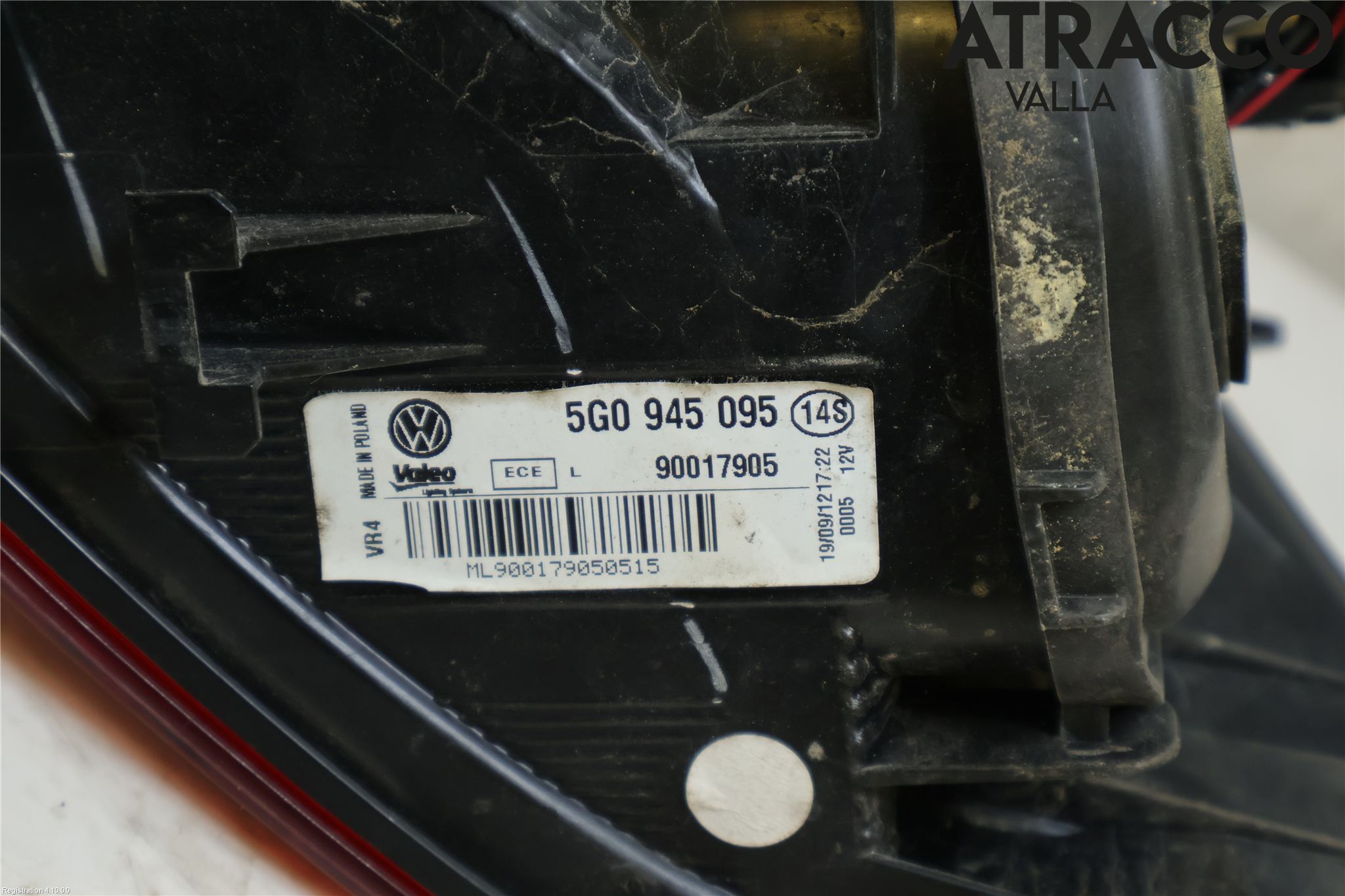 Volkswagen VW GOLF / E-GOLF VII 13-20 Baklykt Venstre