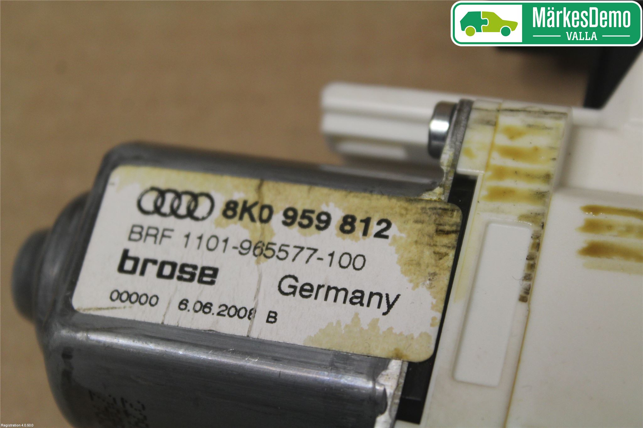 Audi A4/S4 08-11 Vindusheismotor