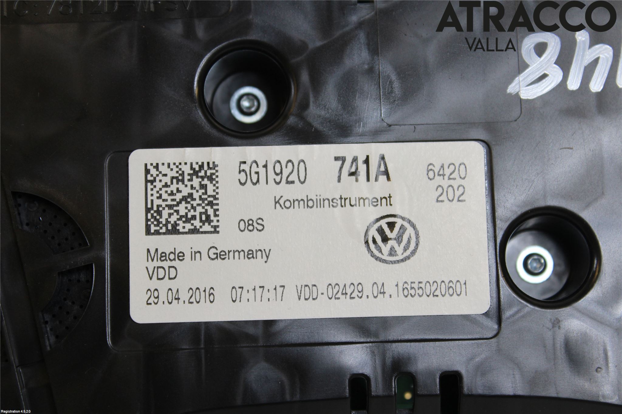 Volkswagen VW GOLF / E-GOLF VII 13-20 Instr Kombinert