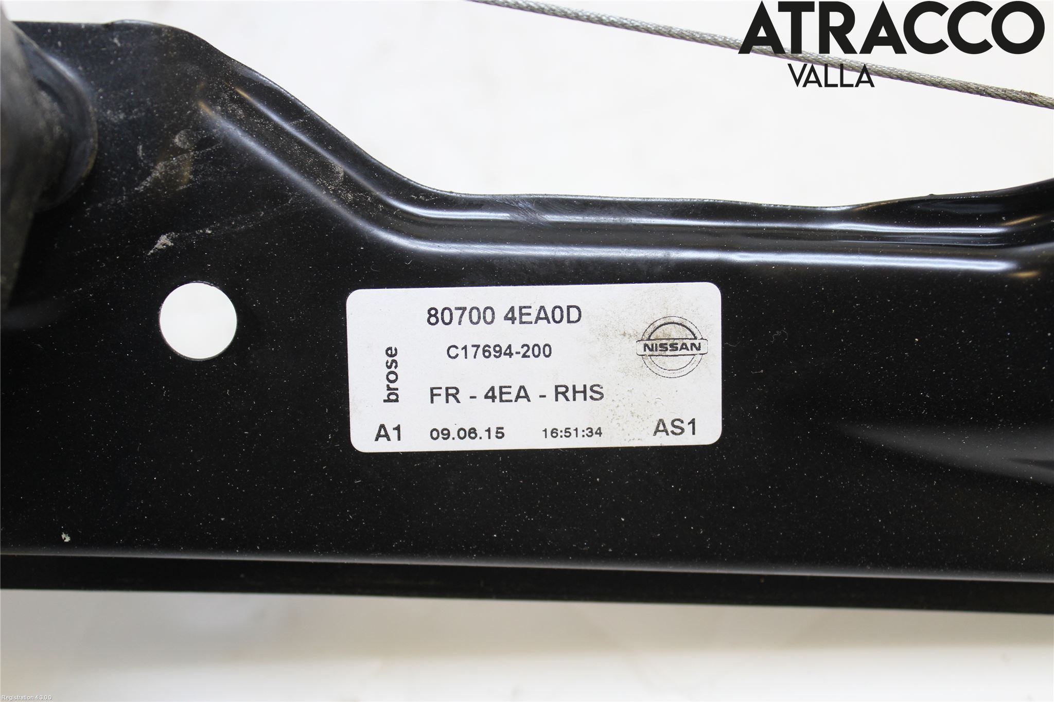 Nissan QASHQAI 14-17 Vindusheis El Komp