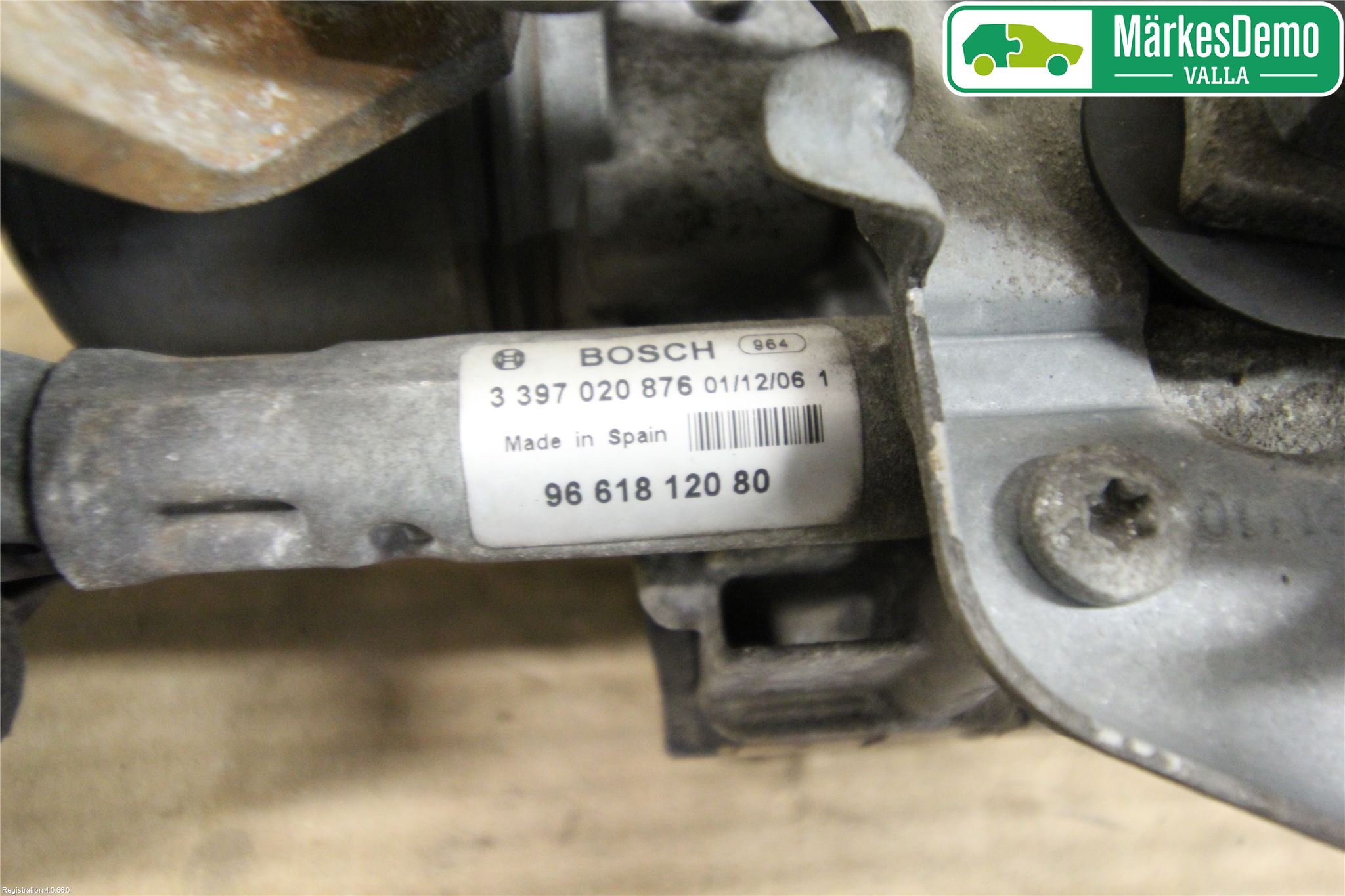 Peugeot 407 Viskermotor Frontrute
