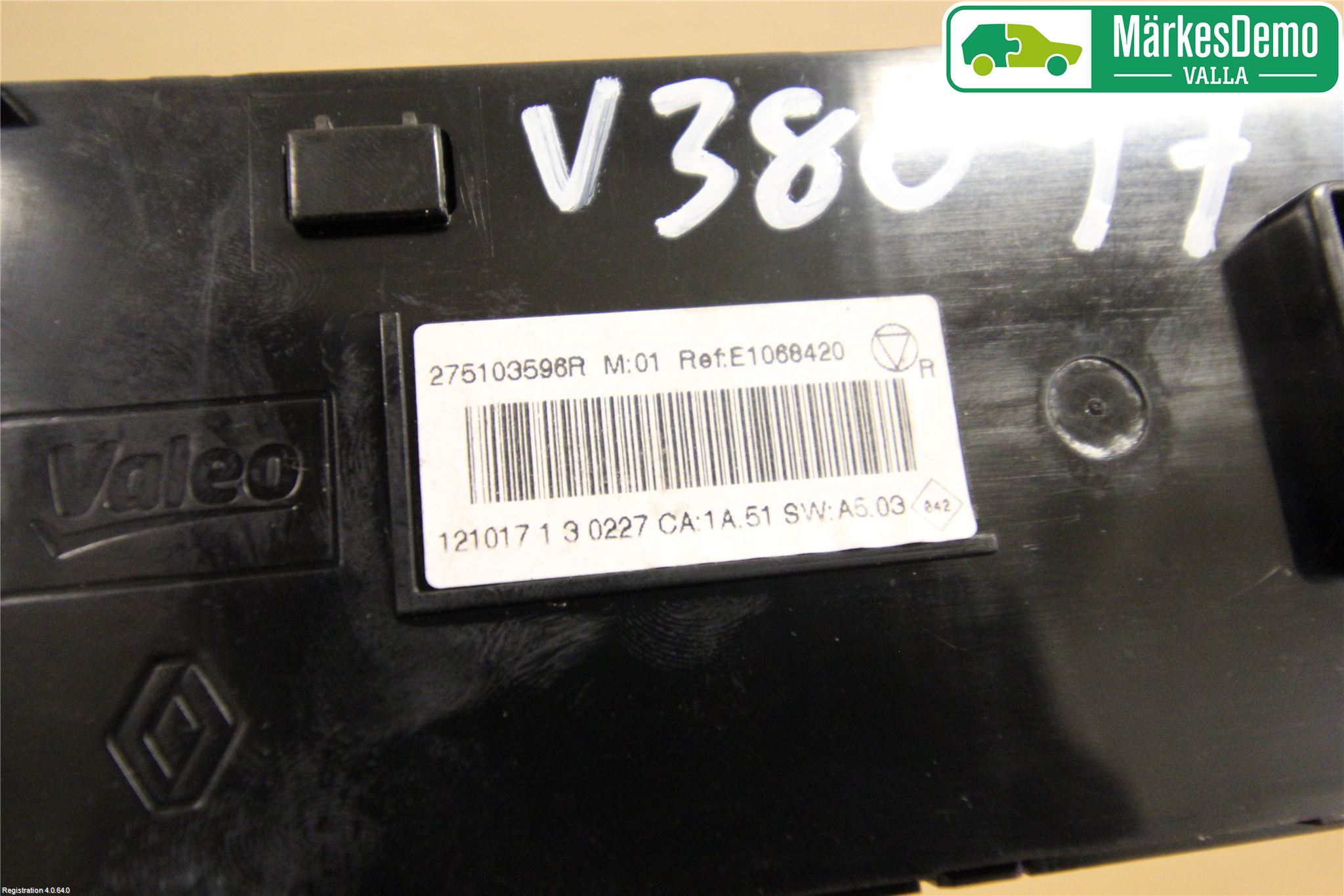 Renault MEGANE III 09-15 Varme Ac Betjening-Display