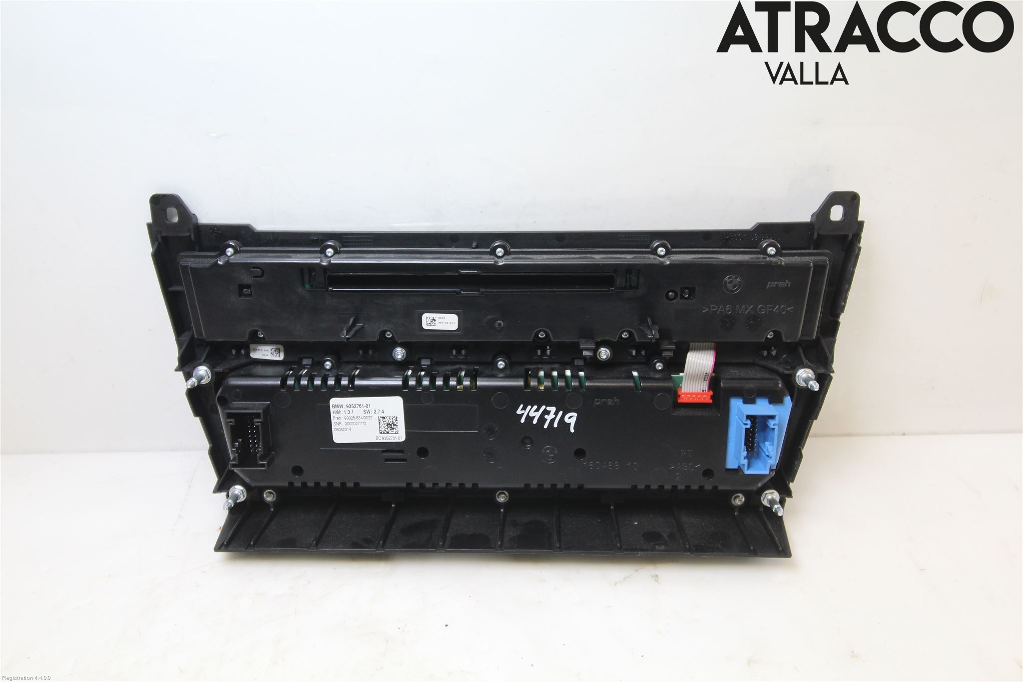 BMW 5 F10/F11/F18 09-17 Varme Ac Betjening-Display