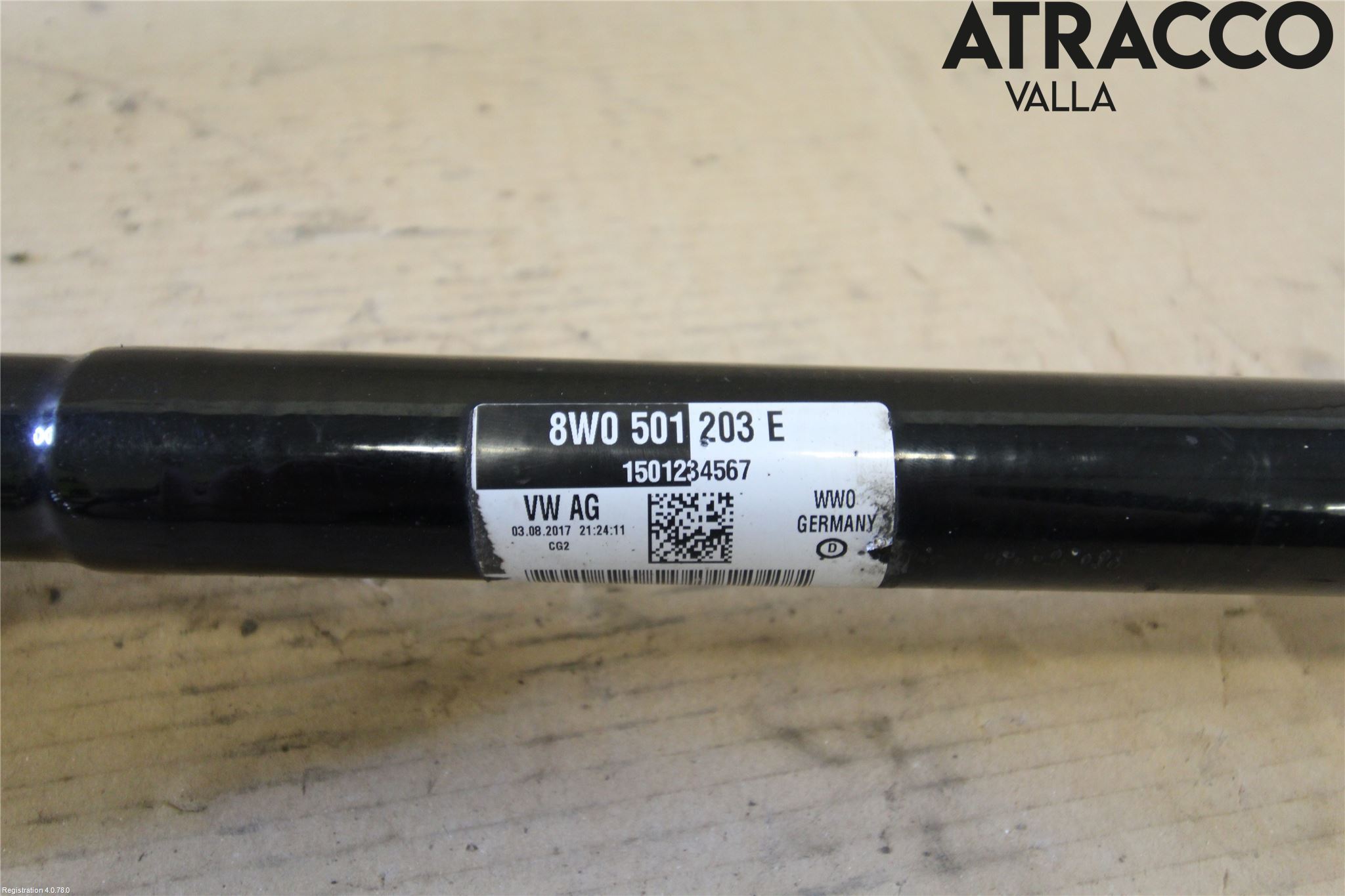 Audi A4/S4 B9 16-19 Drivaksel Bak Kompl  V = H