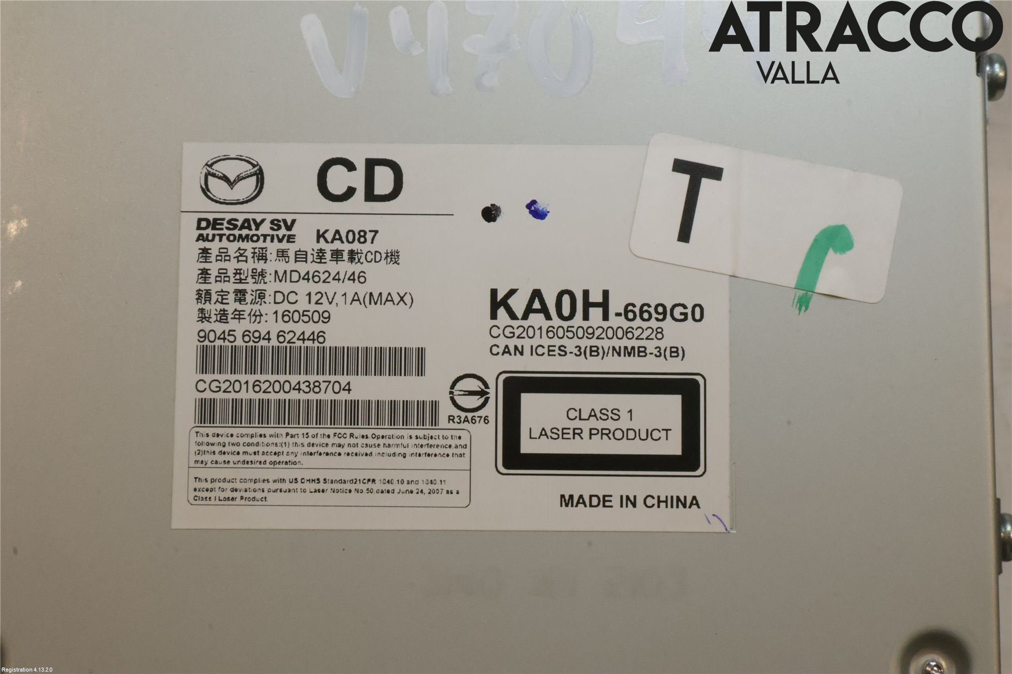 Mazda CX-5 12-17 Stereo Radio Med Cd