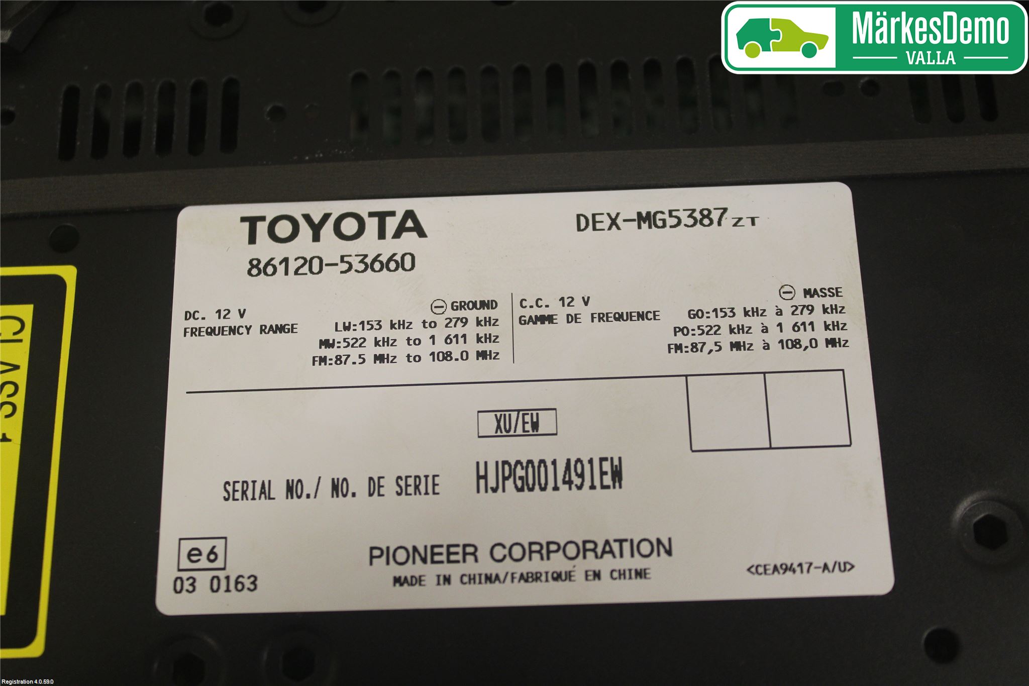 Lexus IS 220d/250/350 06-13 Stereo Radio Med Cd