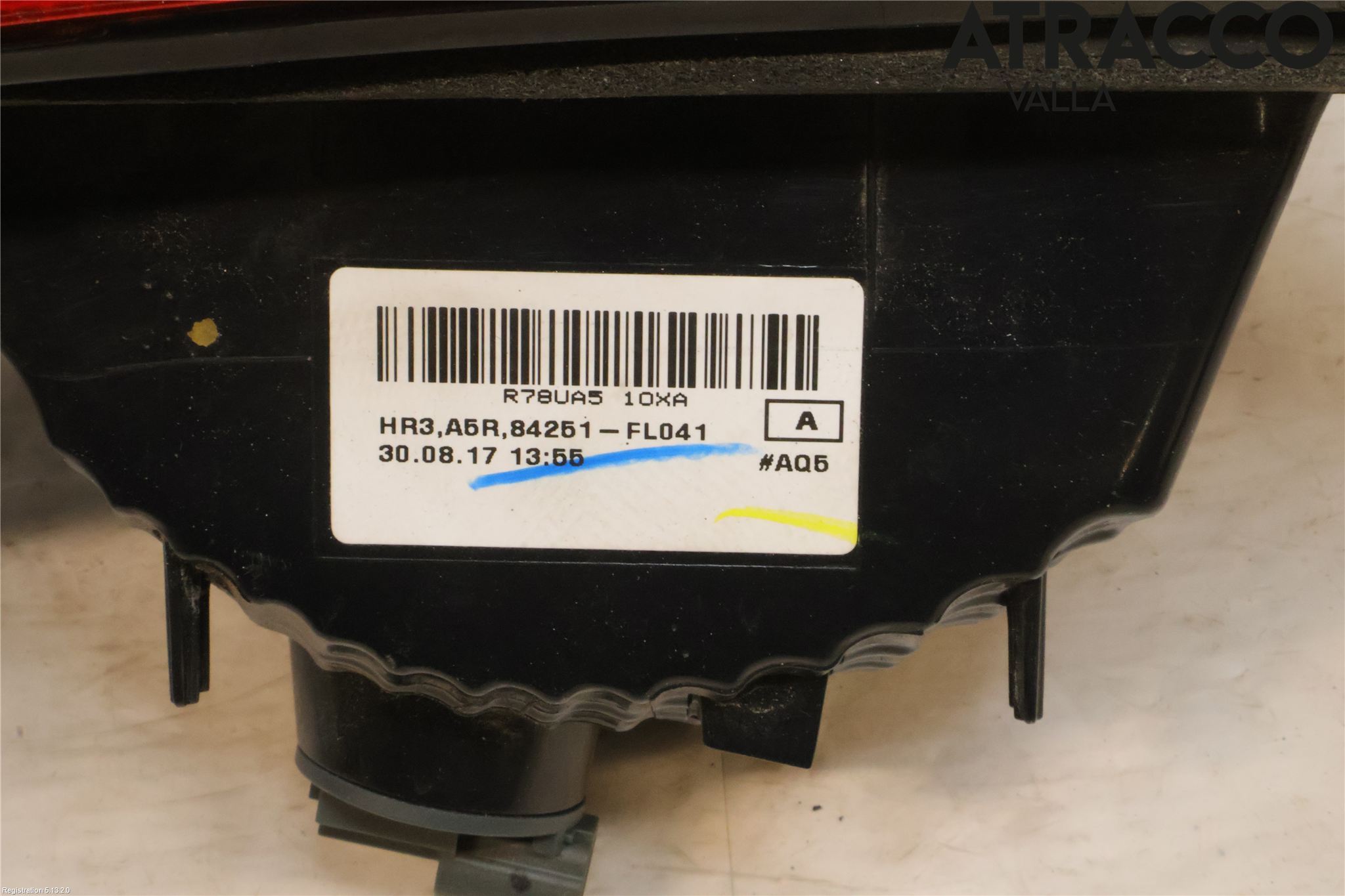 Subaru XV 18-22 Baklykt Høyre  På Luke(Indre)