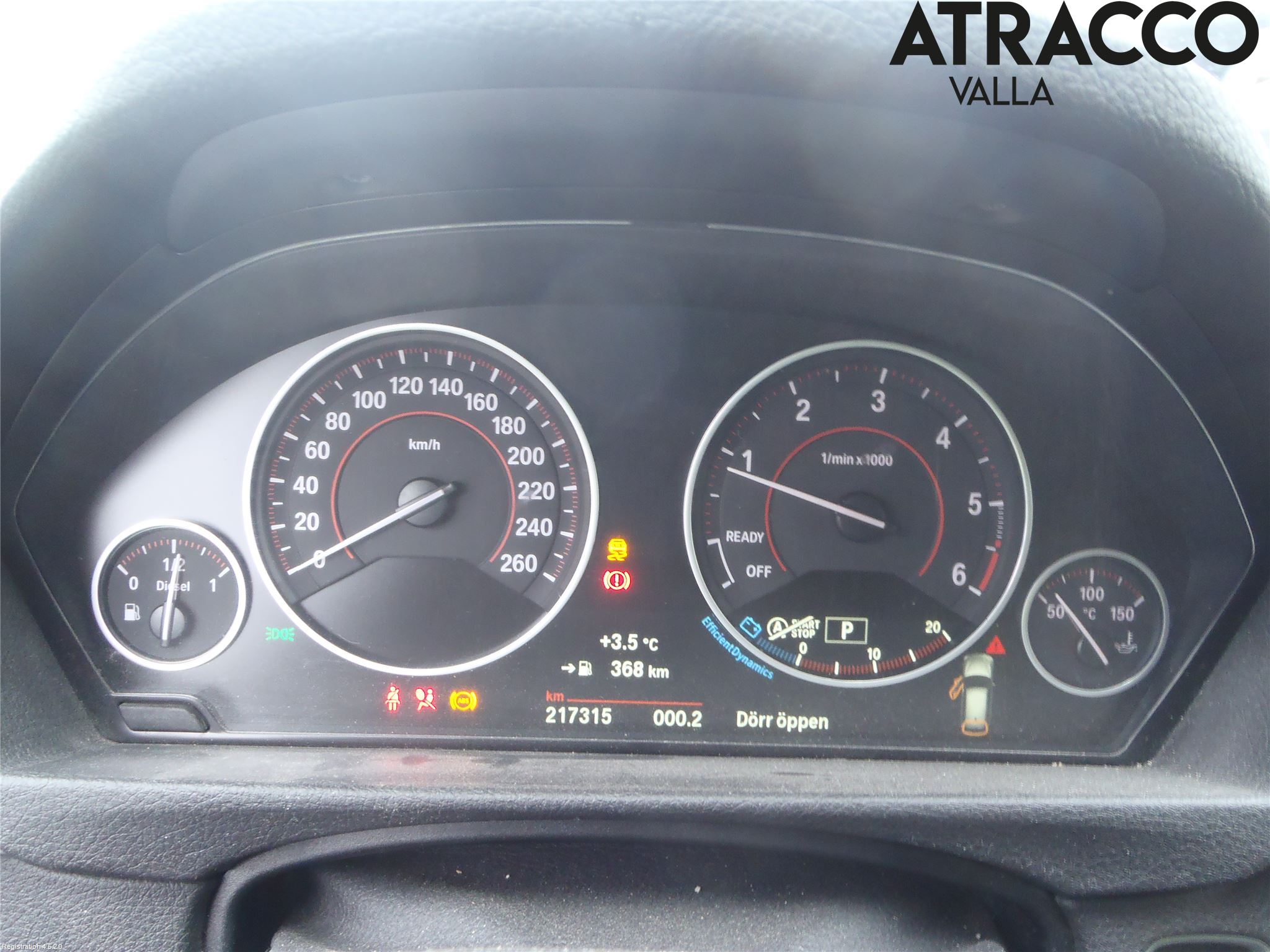 BMW 3 F30/F31/F80 12-19 Instr Kombinert