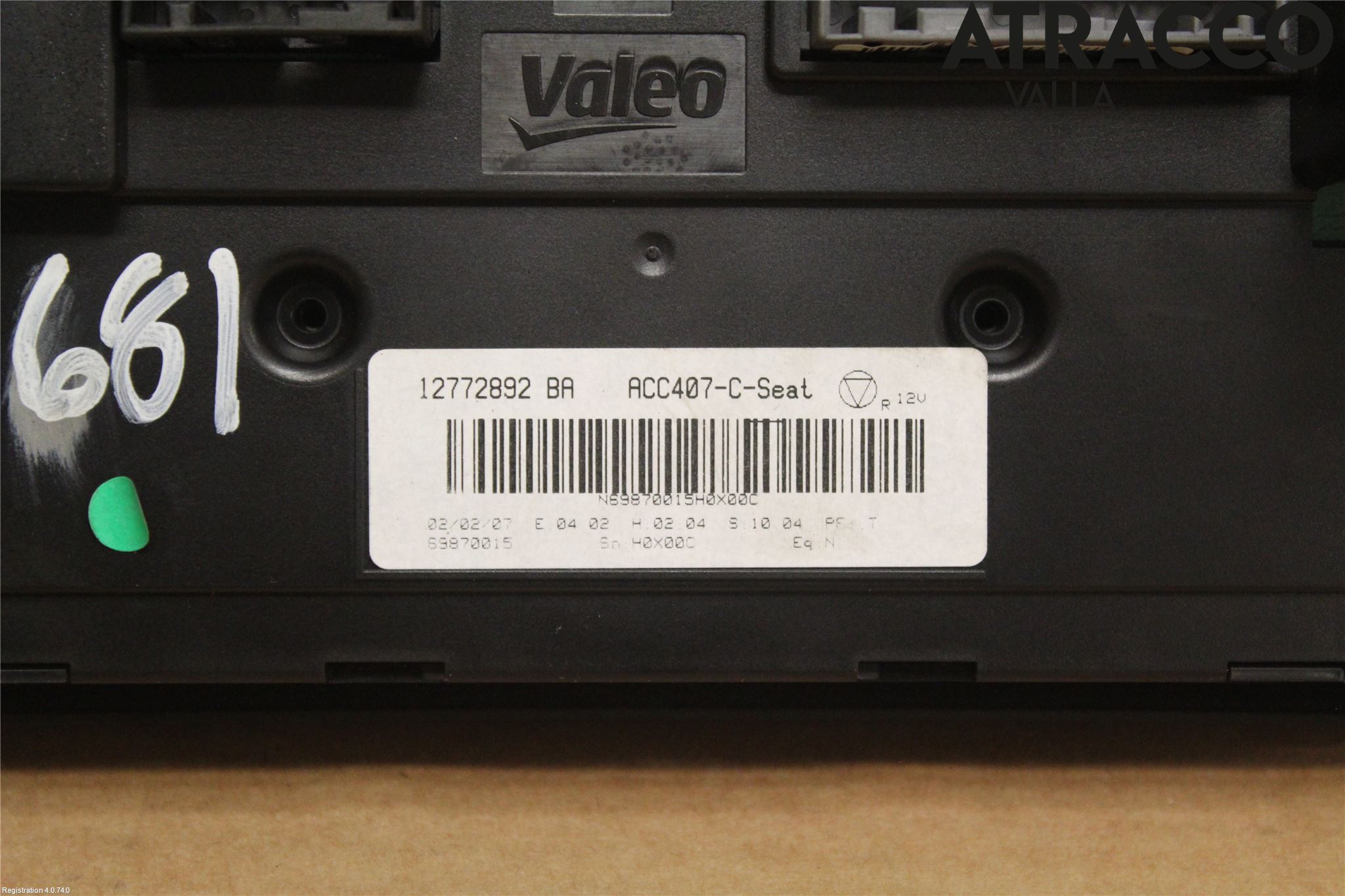 Saab 9-3 VER 2 Varme Ac Betjening-Display