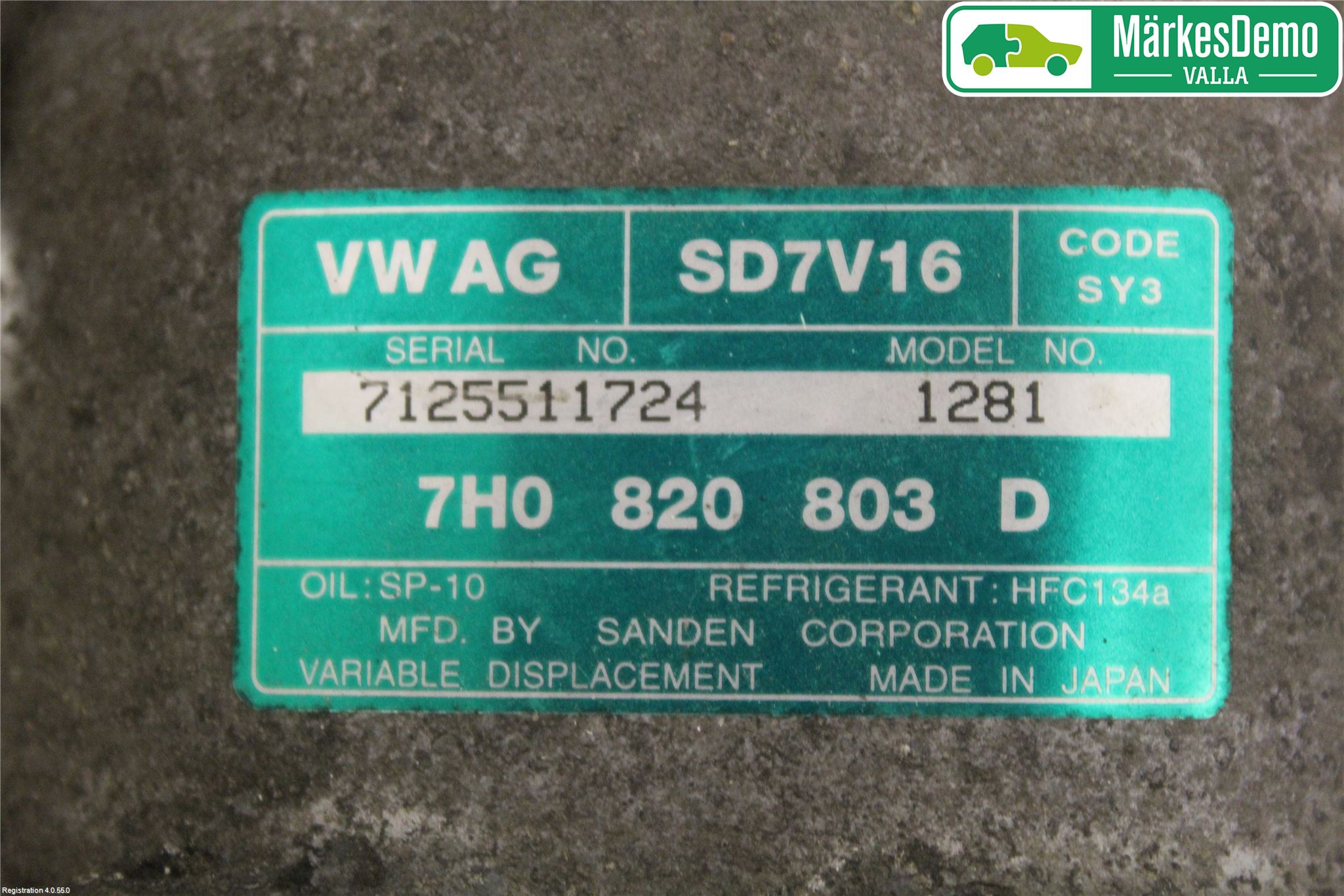 Volkswagen VW CADDY      04-10 Varme Ac Kompressor