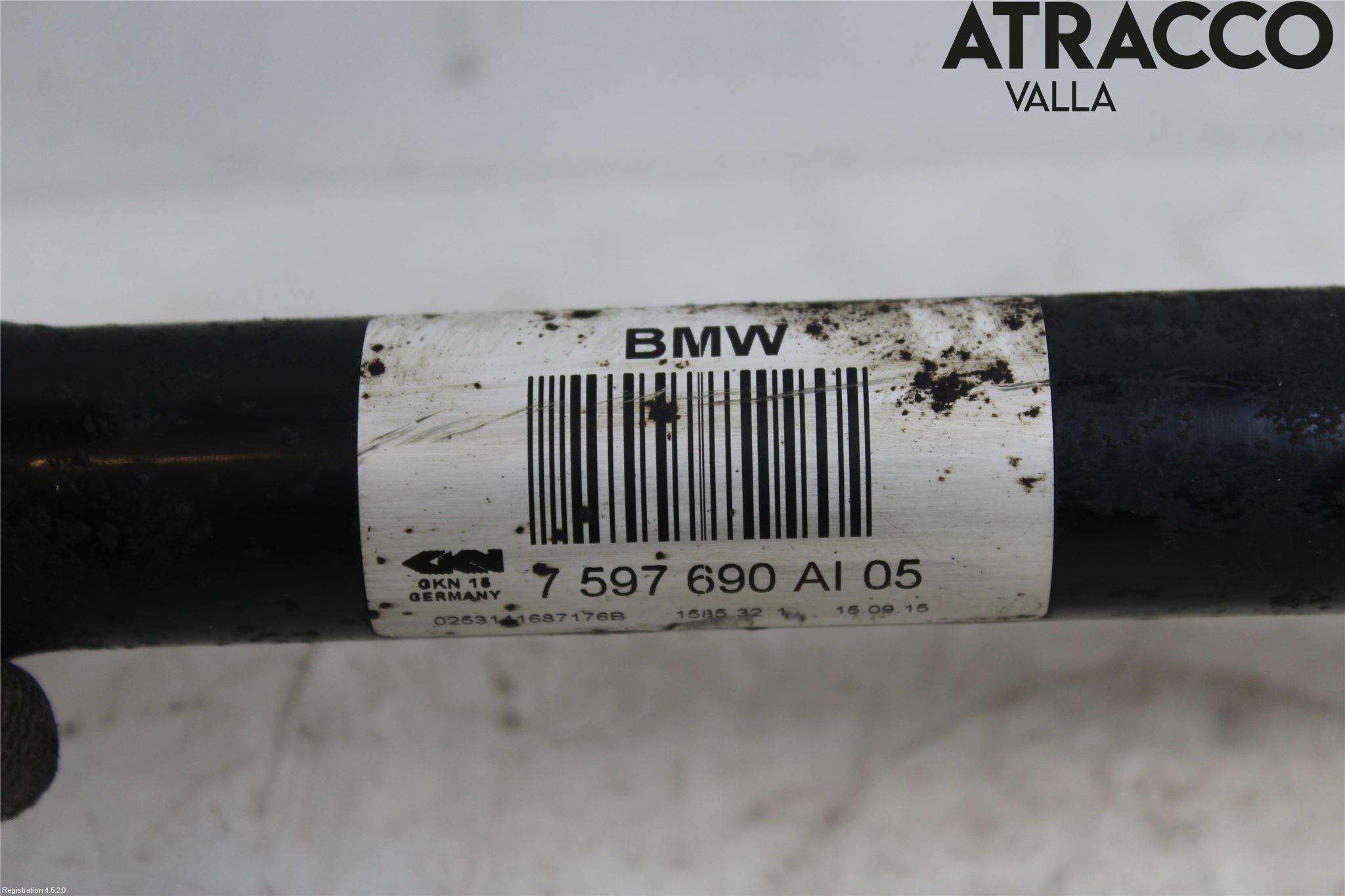 BMW 4 F32/F33/F82/F83 13-20 Drivaksel Bak Kompl Høyre