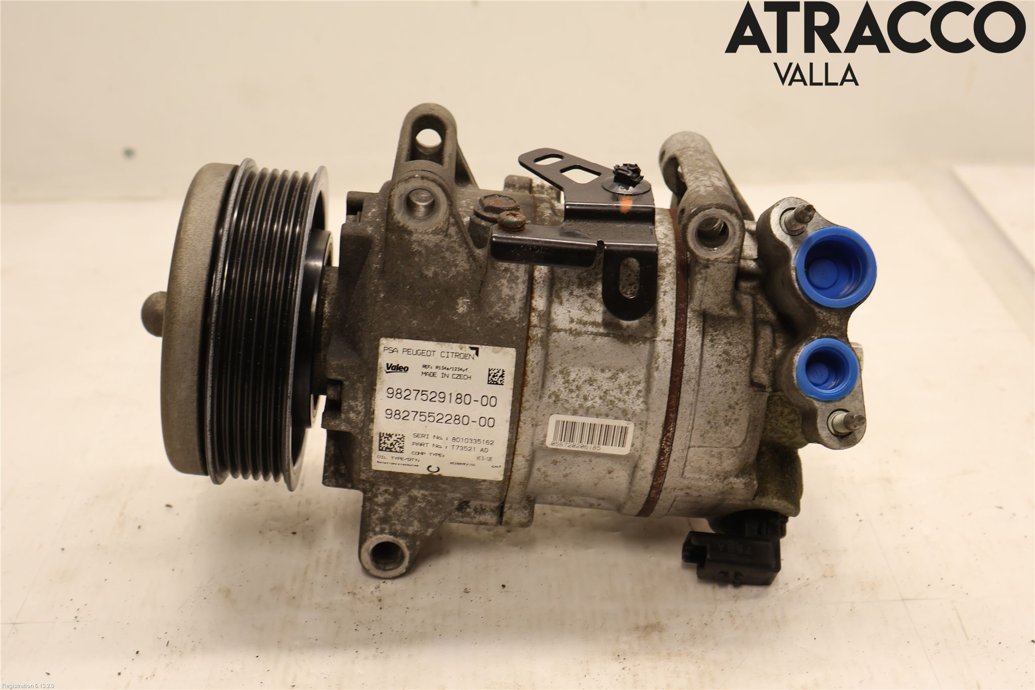 Citroen C4 GRAND PICASSO 14-18 Varme Ac Kompressor