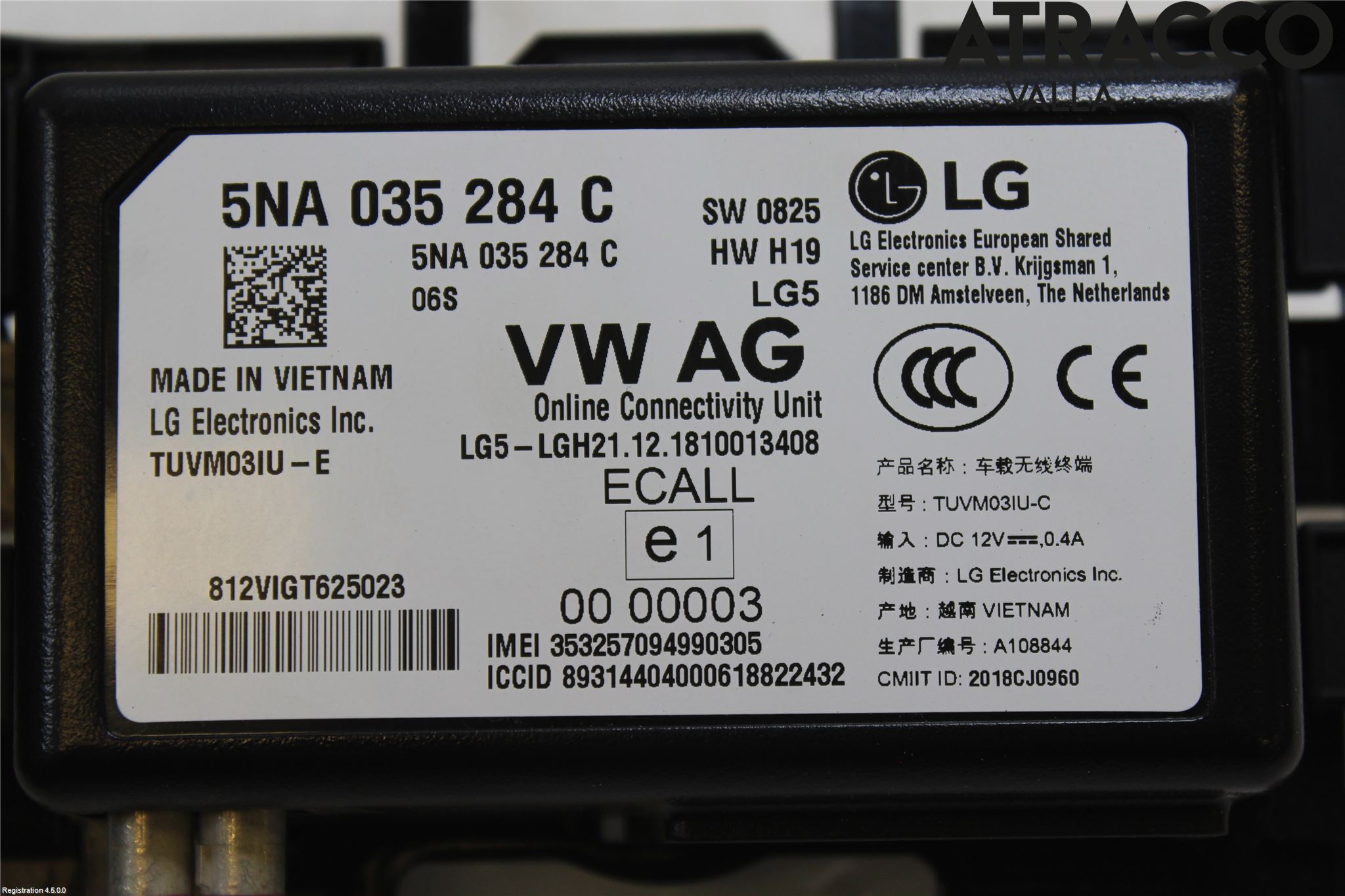 Volkswagen VW PASSAT 15-19 Styrenhet Multimedia
