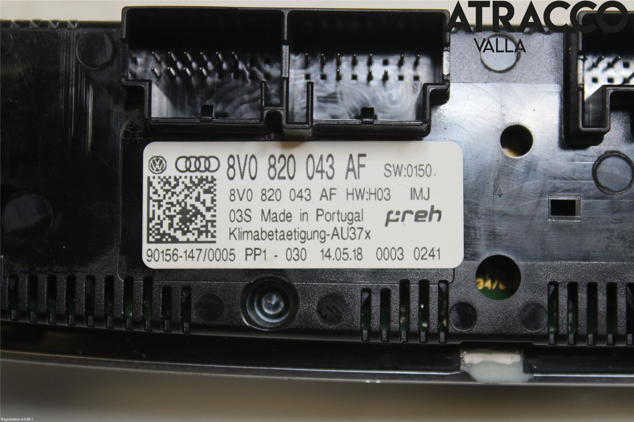 Audi A3/S3 8V 13-20 Varme Ac Betjening-Display