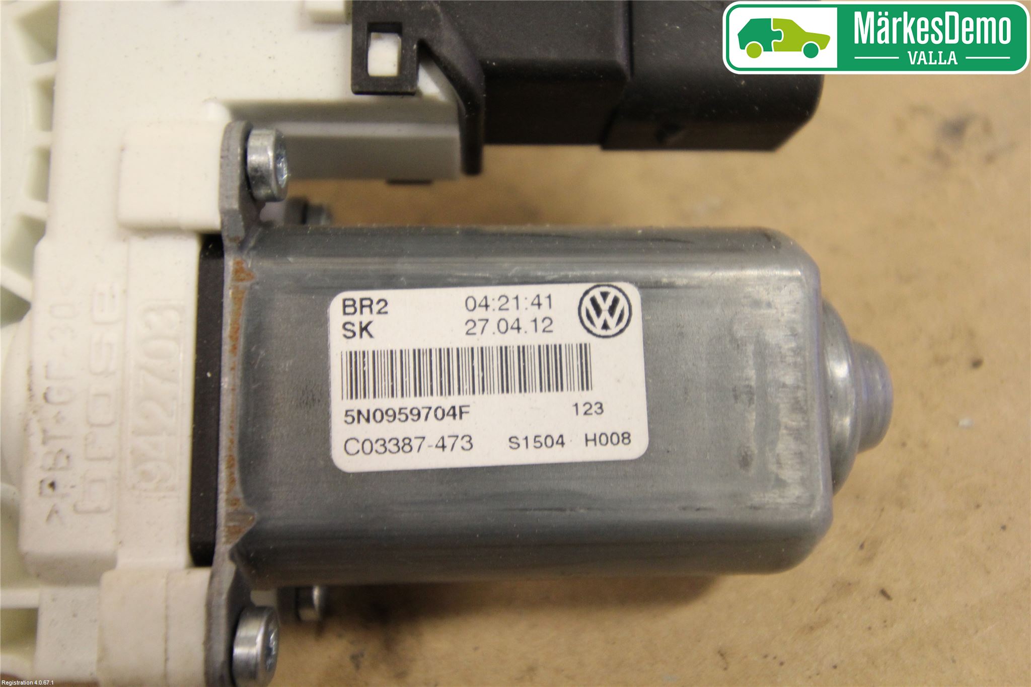 Volkswagen VW TIGUAN 07-16 Vindusheismotor