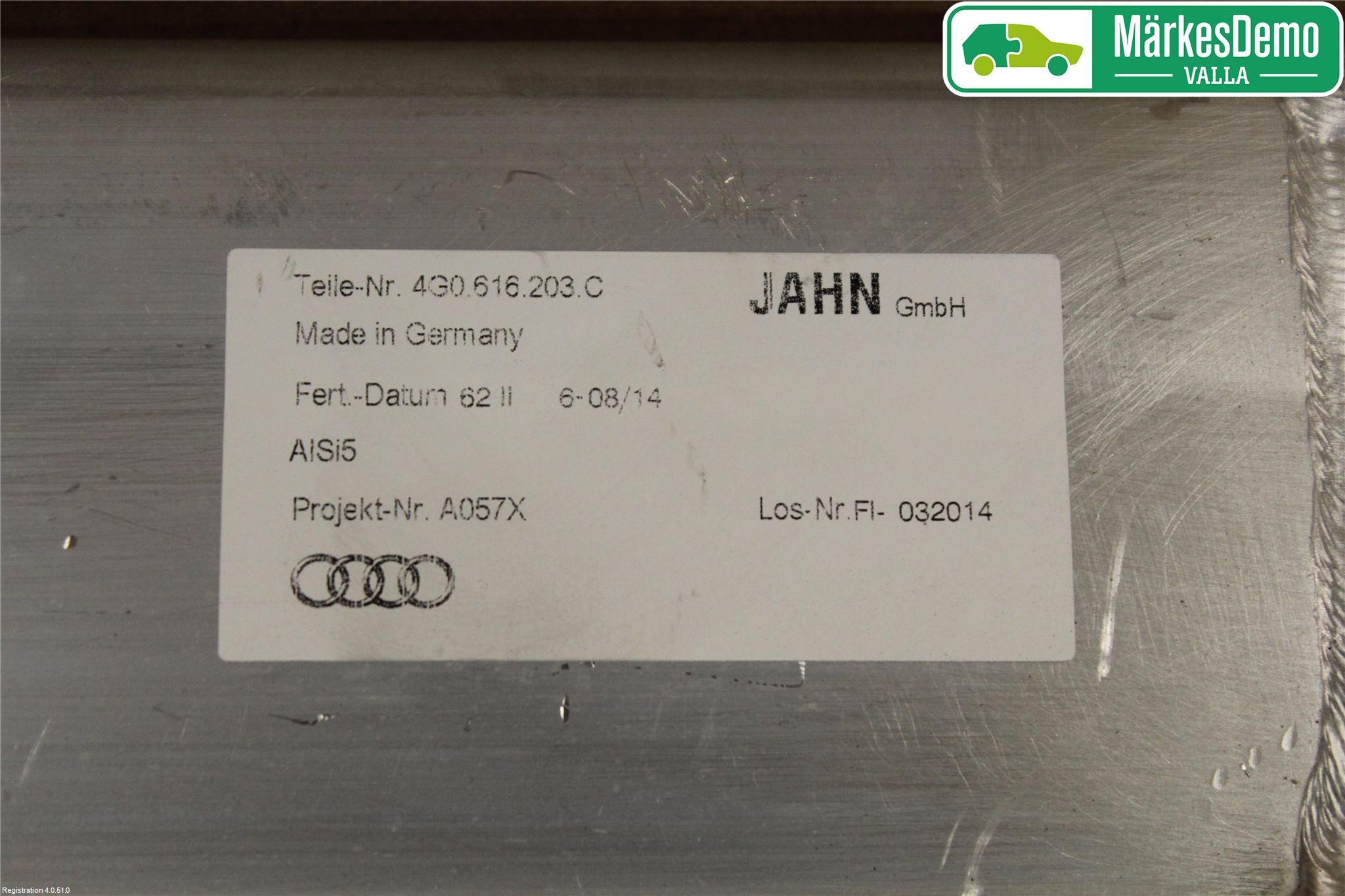 Audi A6 ALLROAD 12-18 Nivå/Lufrfrändring Trycktank