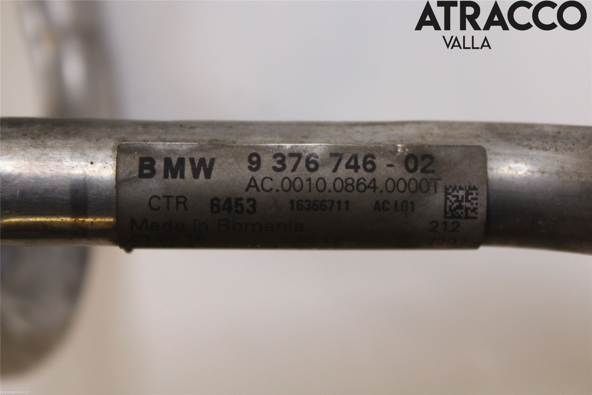 BMW 5 F10/F11/F18 09-17 Varme Ac Slange - Rør