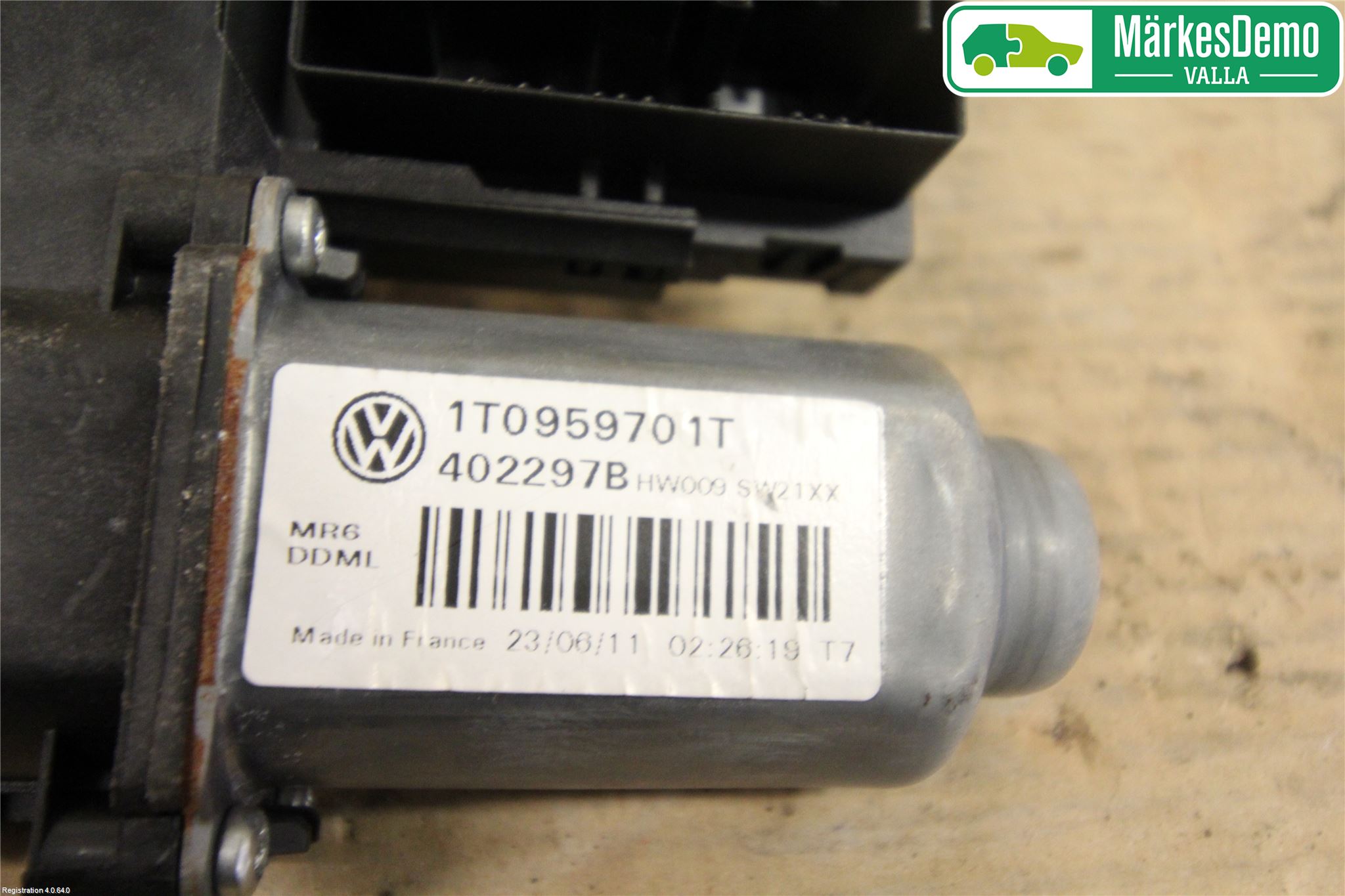 Volkswagen VW CADDY 11-15 Vindusheismotor