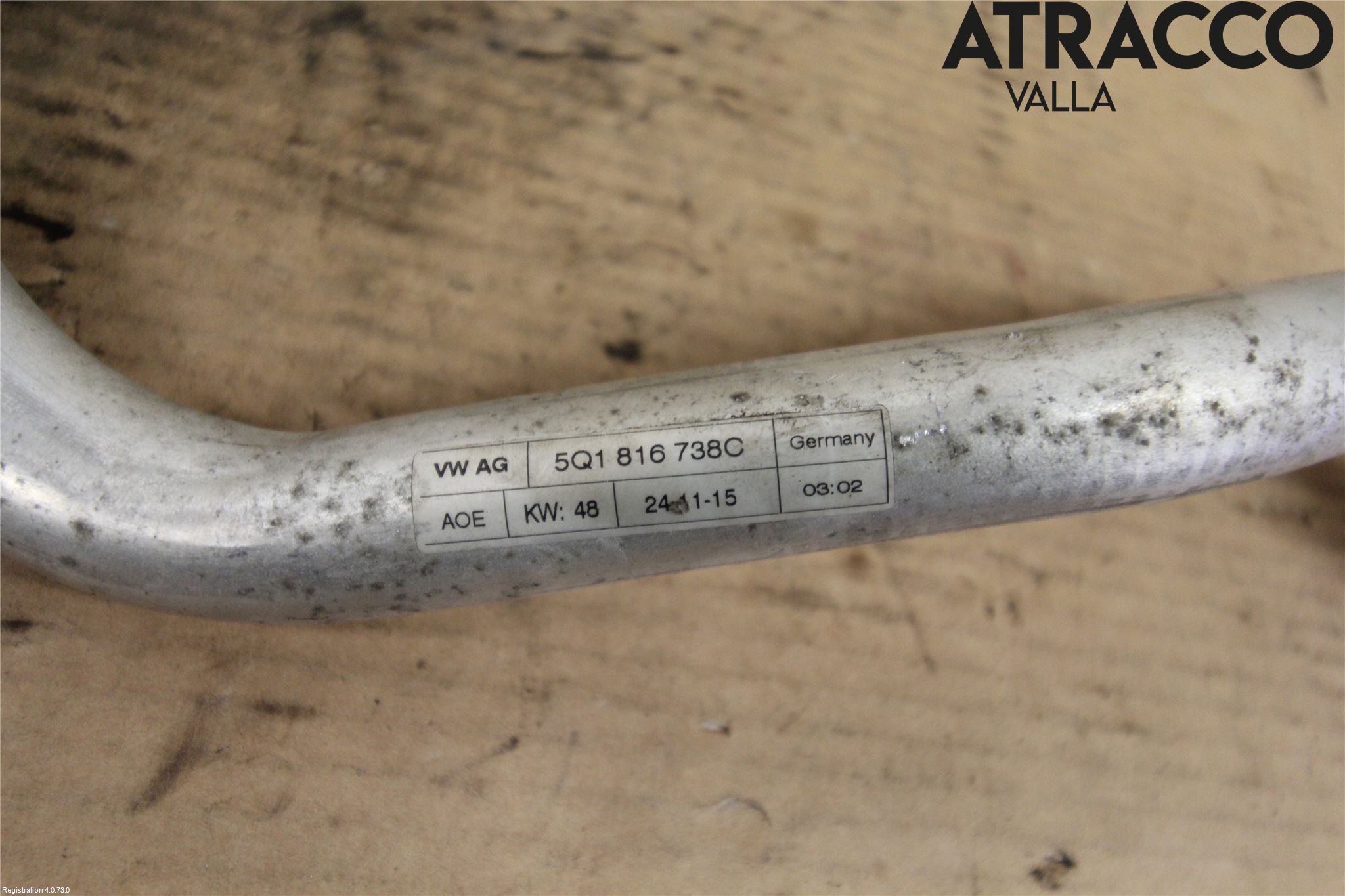 Volkswagen VW GOLF / E-GOLF VII 13-20 Varme Ac Slange - Rør