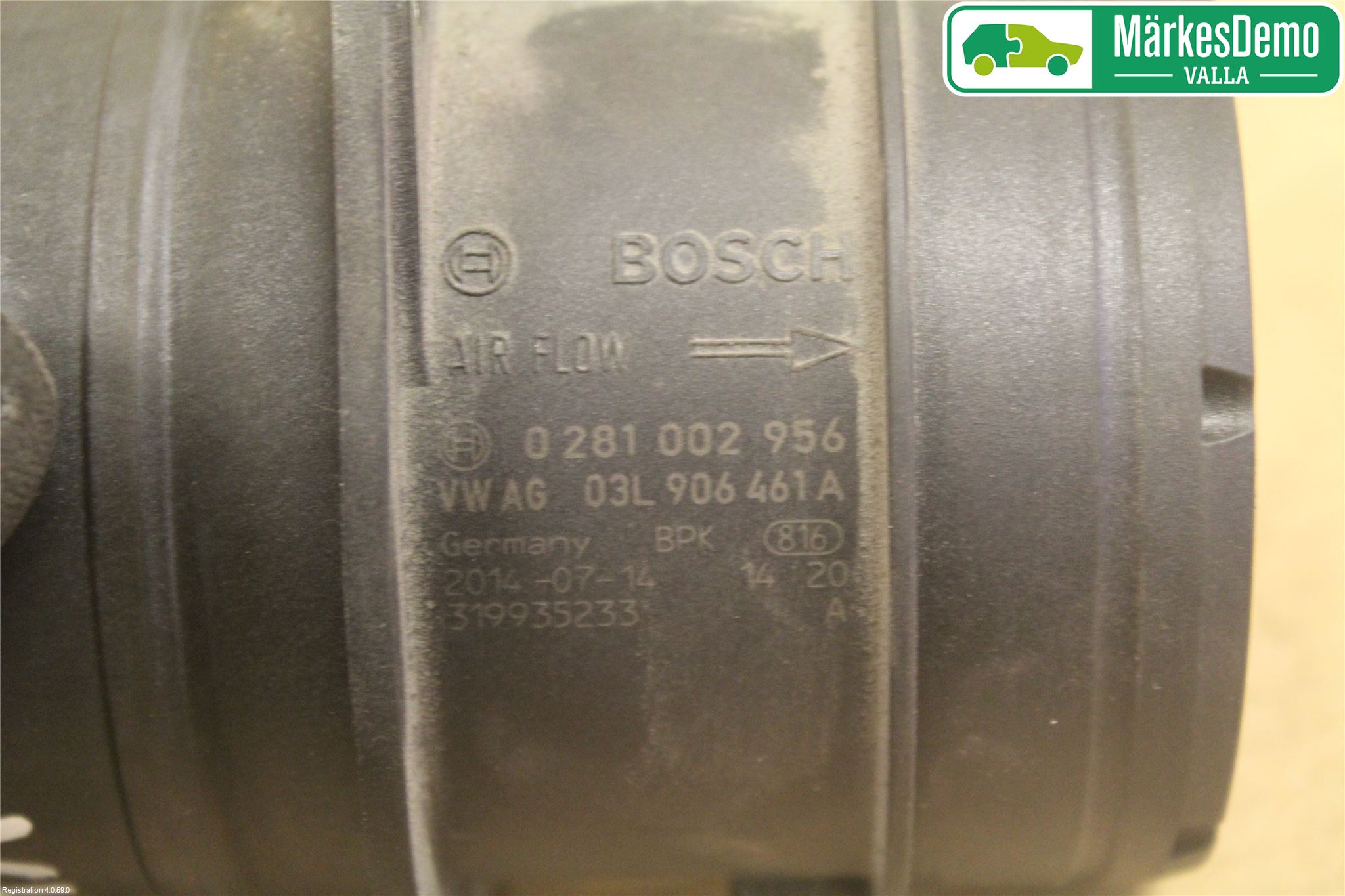 Volkswagen VW PASSAT 11-14 Inns Luftmassemåler