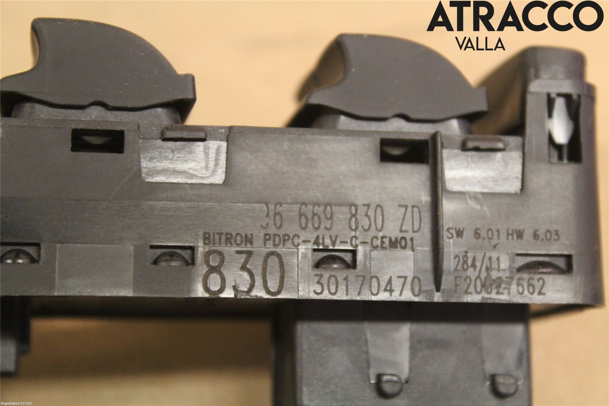 Citroen C4 II 11-18 Bryter Vindusheis