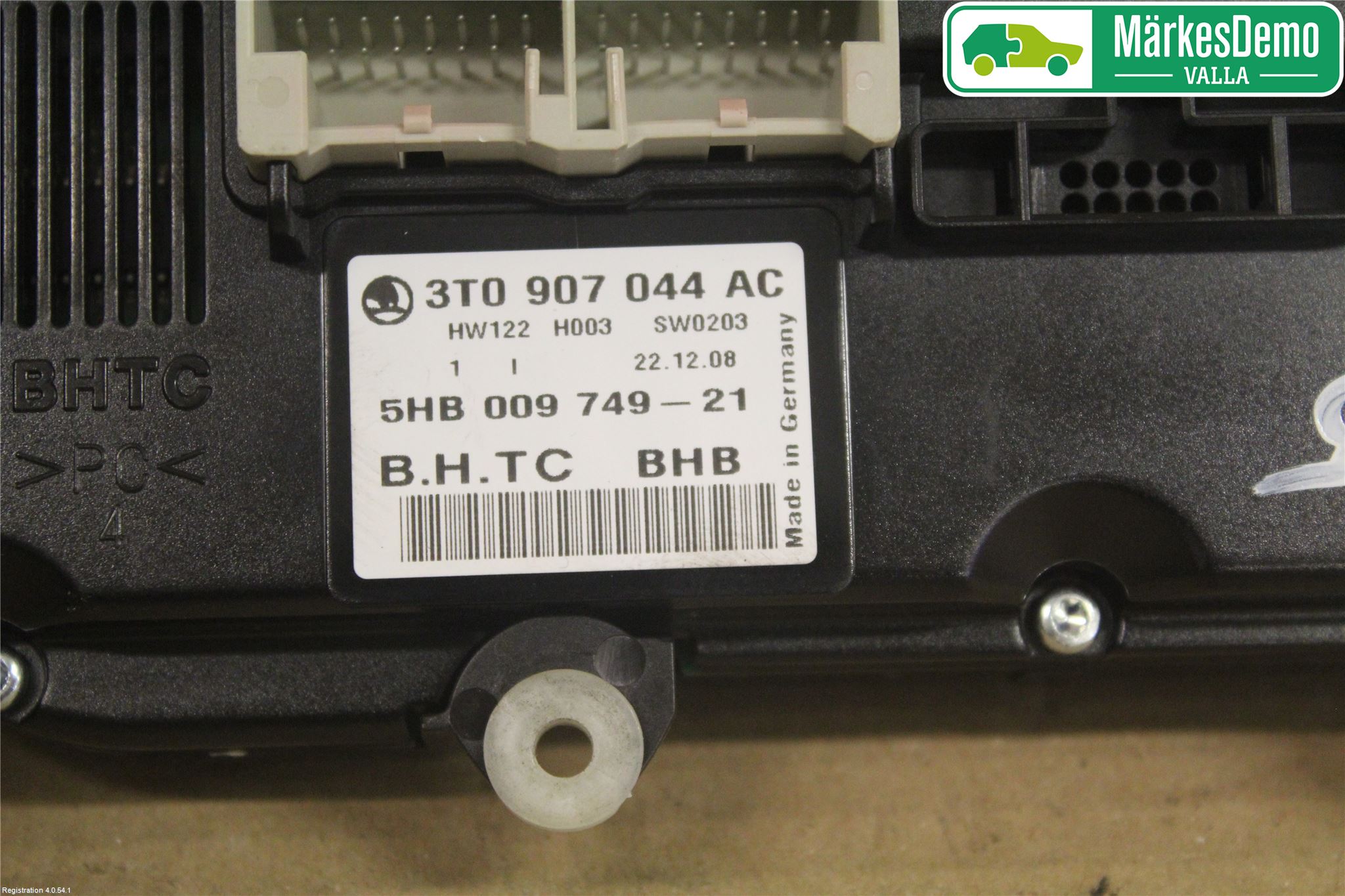 Skoda OCTAVIA (1Z) 05-13 Varmeapparat Panel(Regulering)