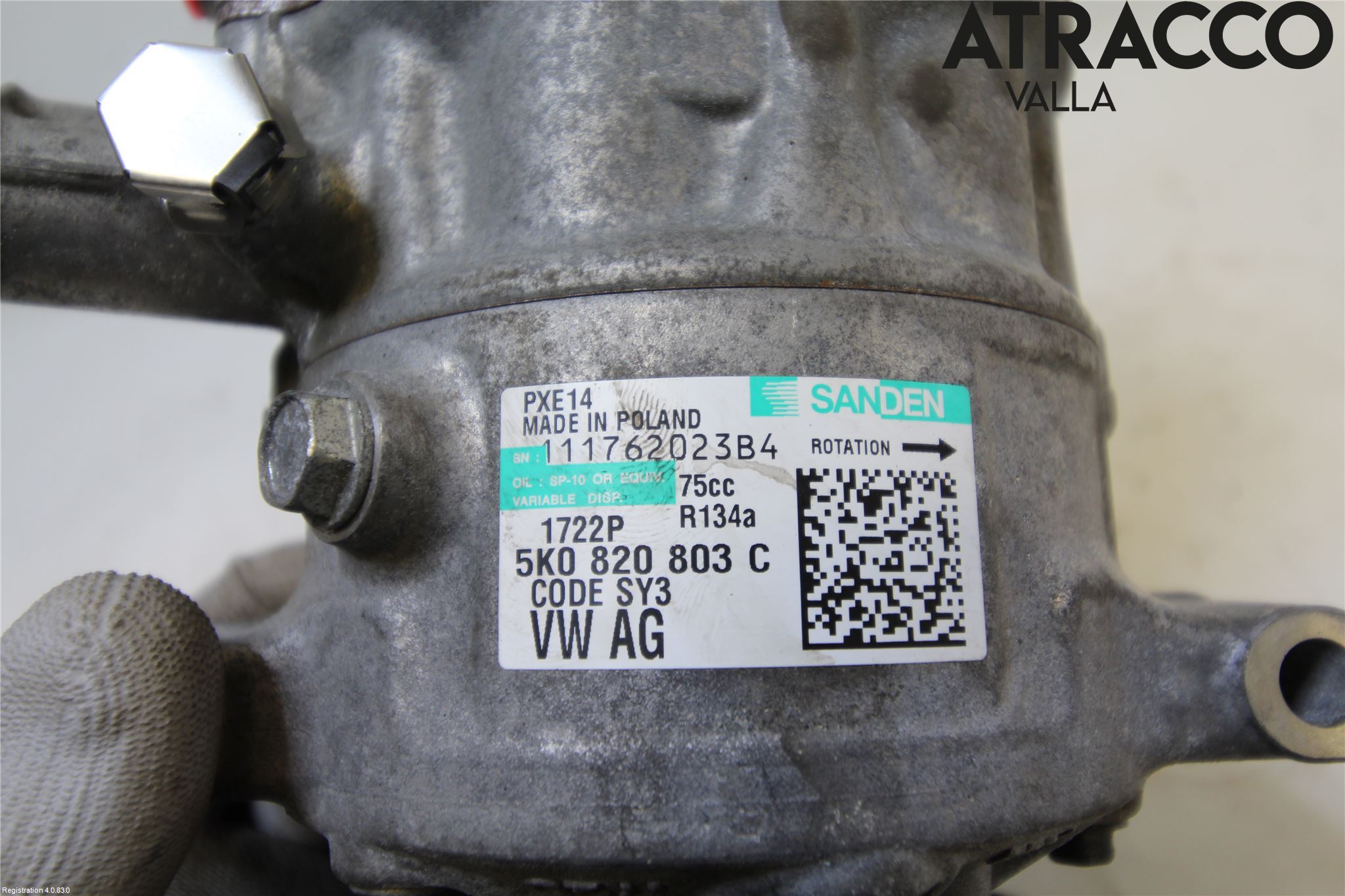 Volkswagen VW PASSAT 11-14 Varme Ac Kompressor