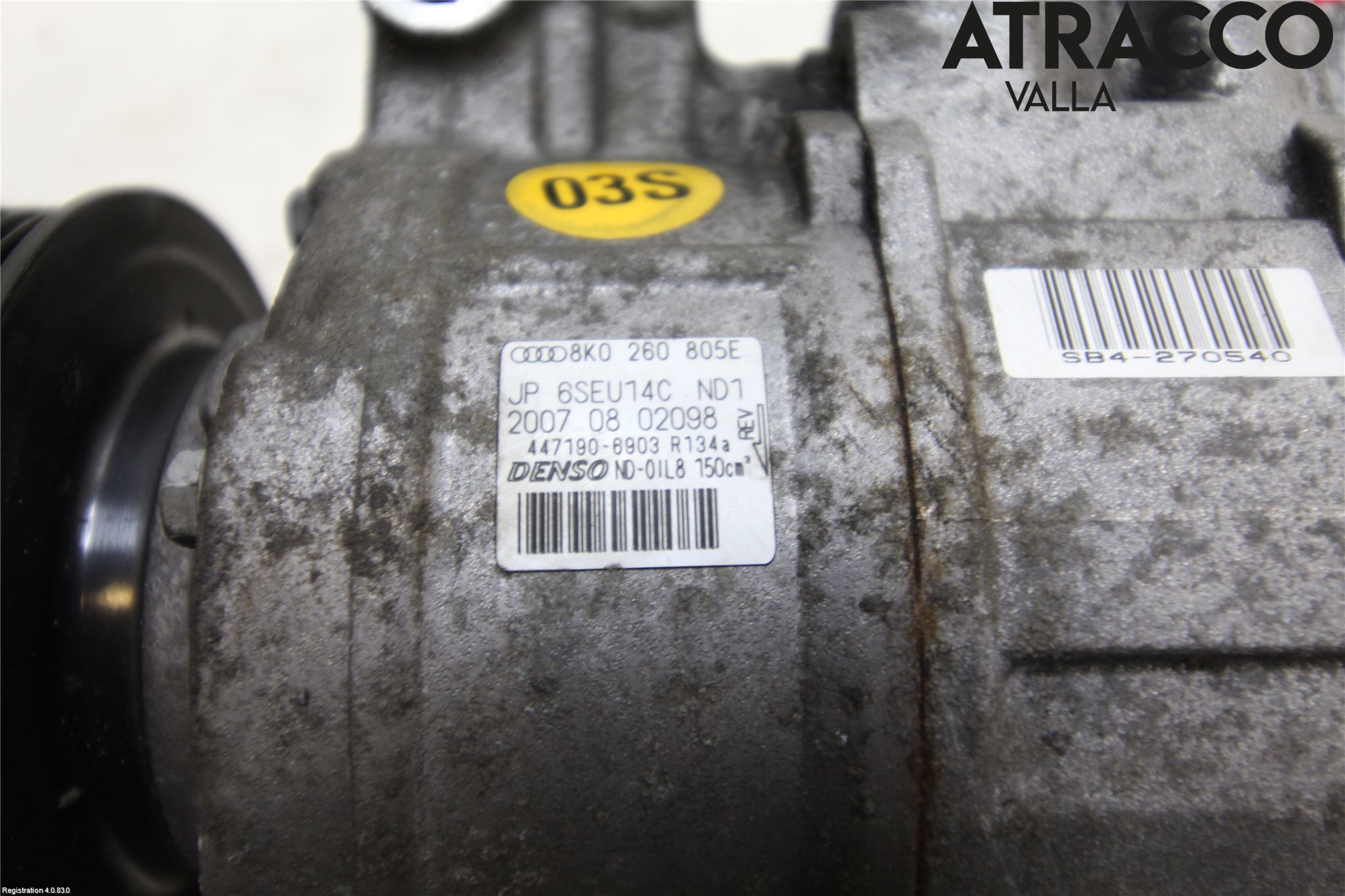 Audi A4/S4 08-11 Varme Ac Kompressor