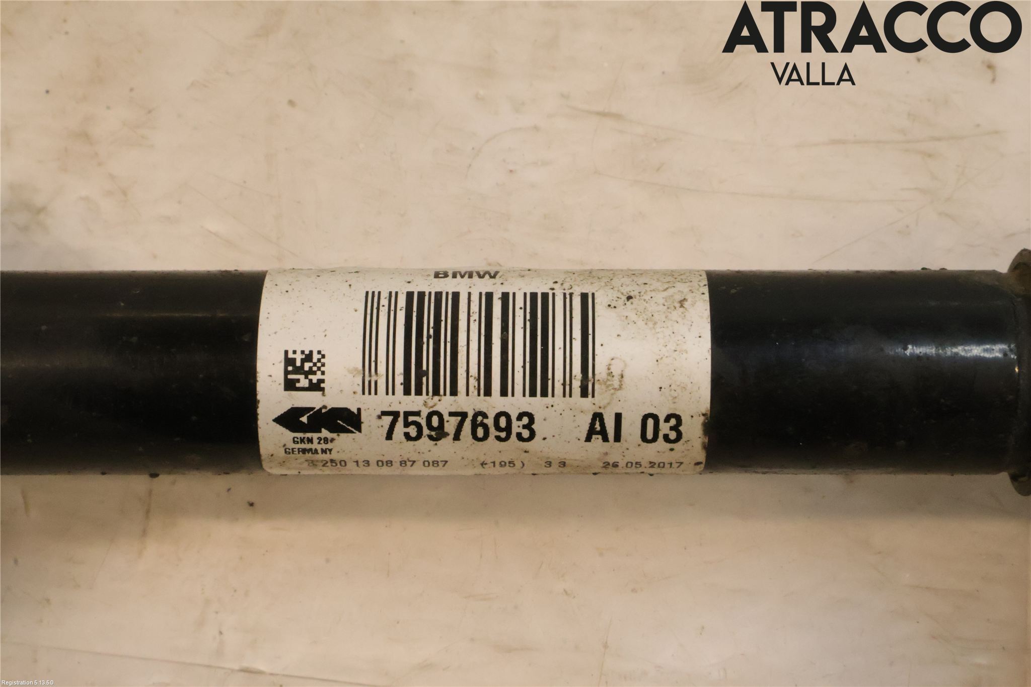 BMW 3 F30/F31/F80 12-19 Drivaksel Foran Kompl Venstre