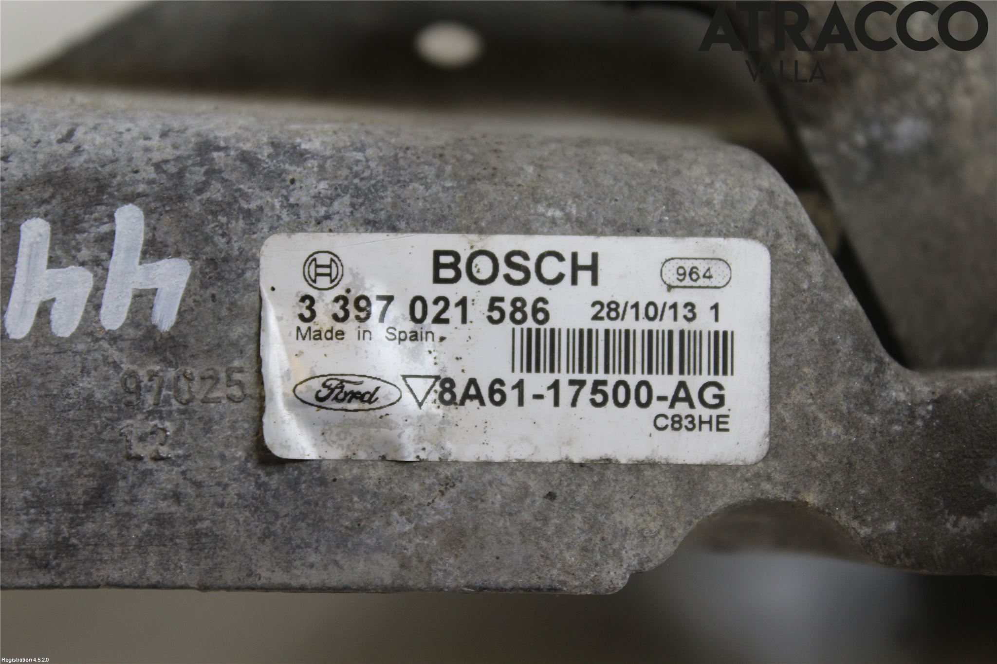Ford FIESTA 13-17 Viskeroverføring Frontrute