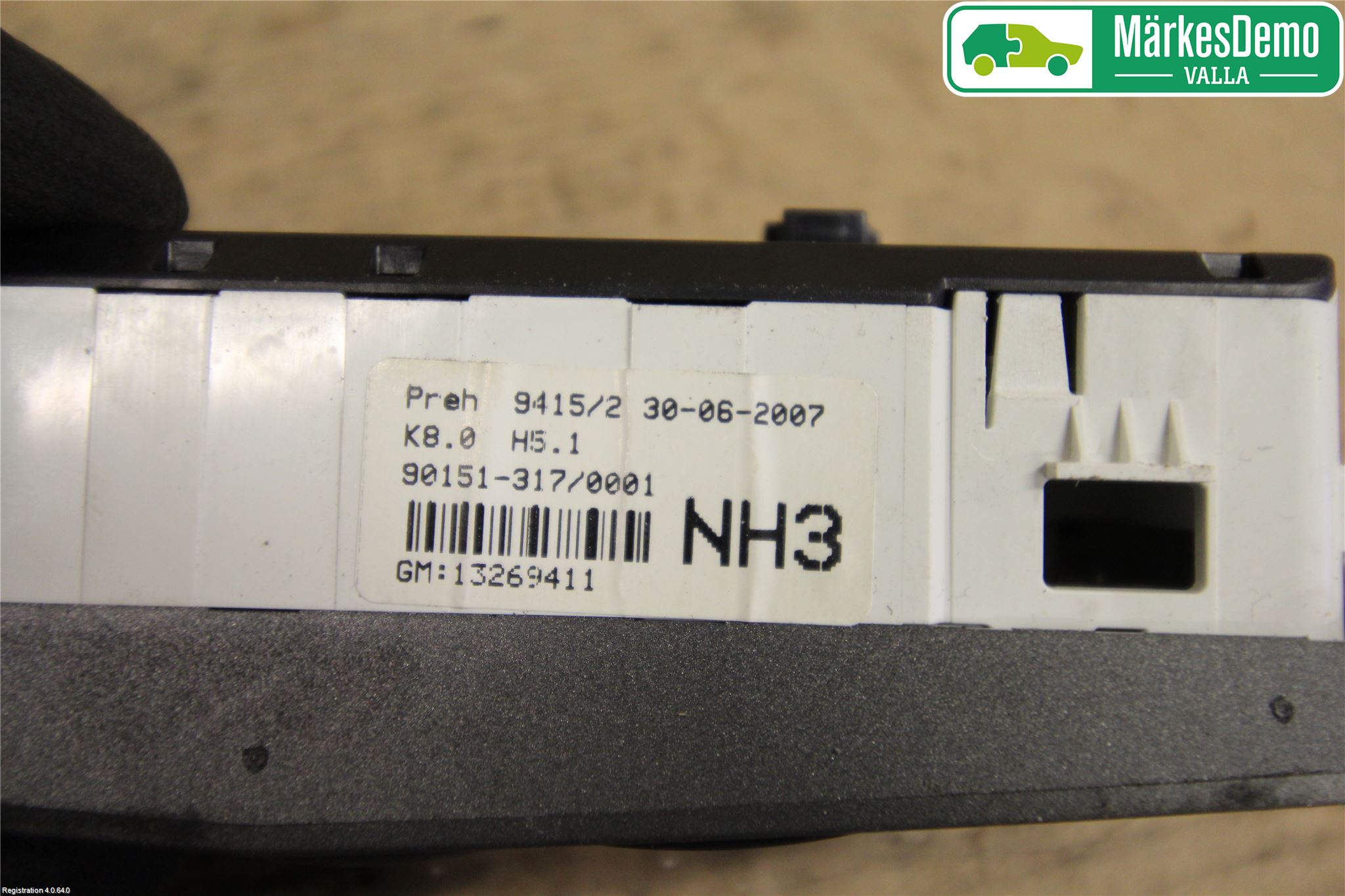 Opel ZAFIRA B 06-14 Varme Ac Betjening-Display