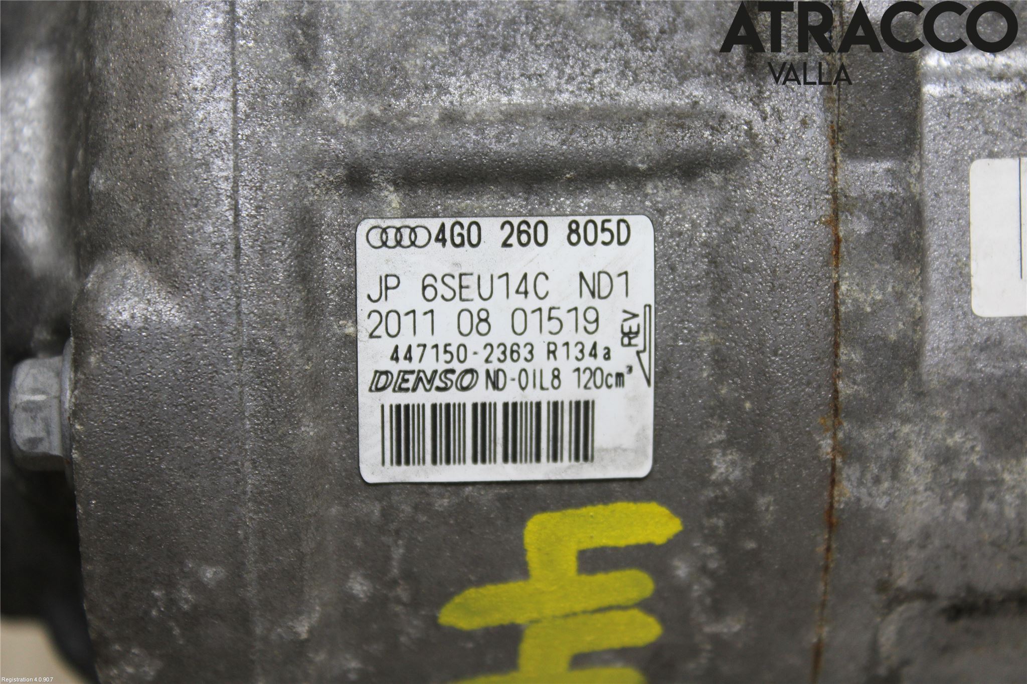 Audi A6/S6 4G 11-18 Varme Ac Kompressor